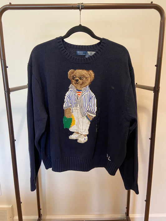 Polo Ralph Lauren Polo Bear Cotton Crewneck Sweater size XL