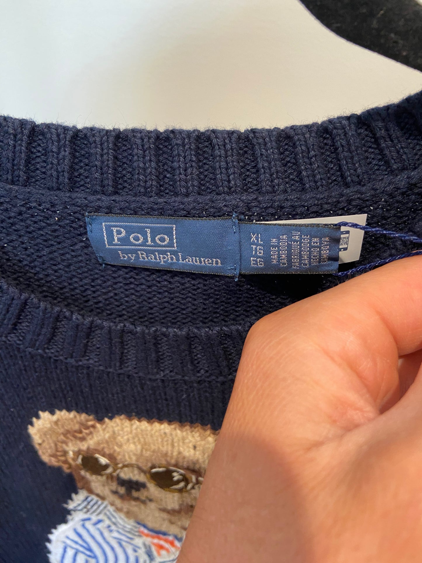 Polo Ralph Lauren Polo Bear Cotton Crewneck Sweater size XL