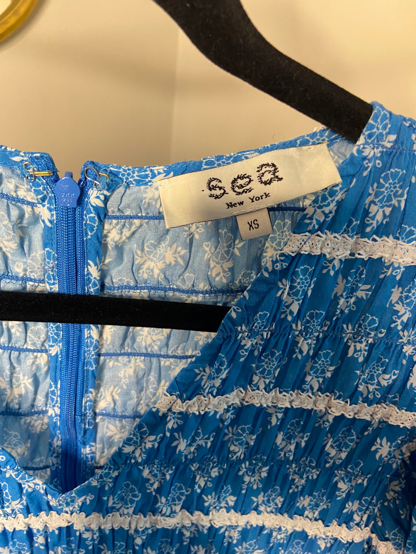 Sea New York Annika Smocked Mini Dress size XS
