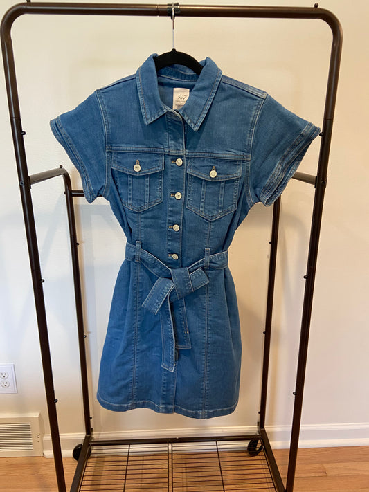 Cinq a Sept Tia Denim Mini Dress size 6