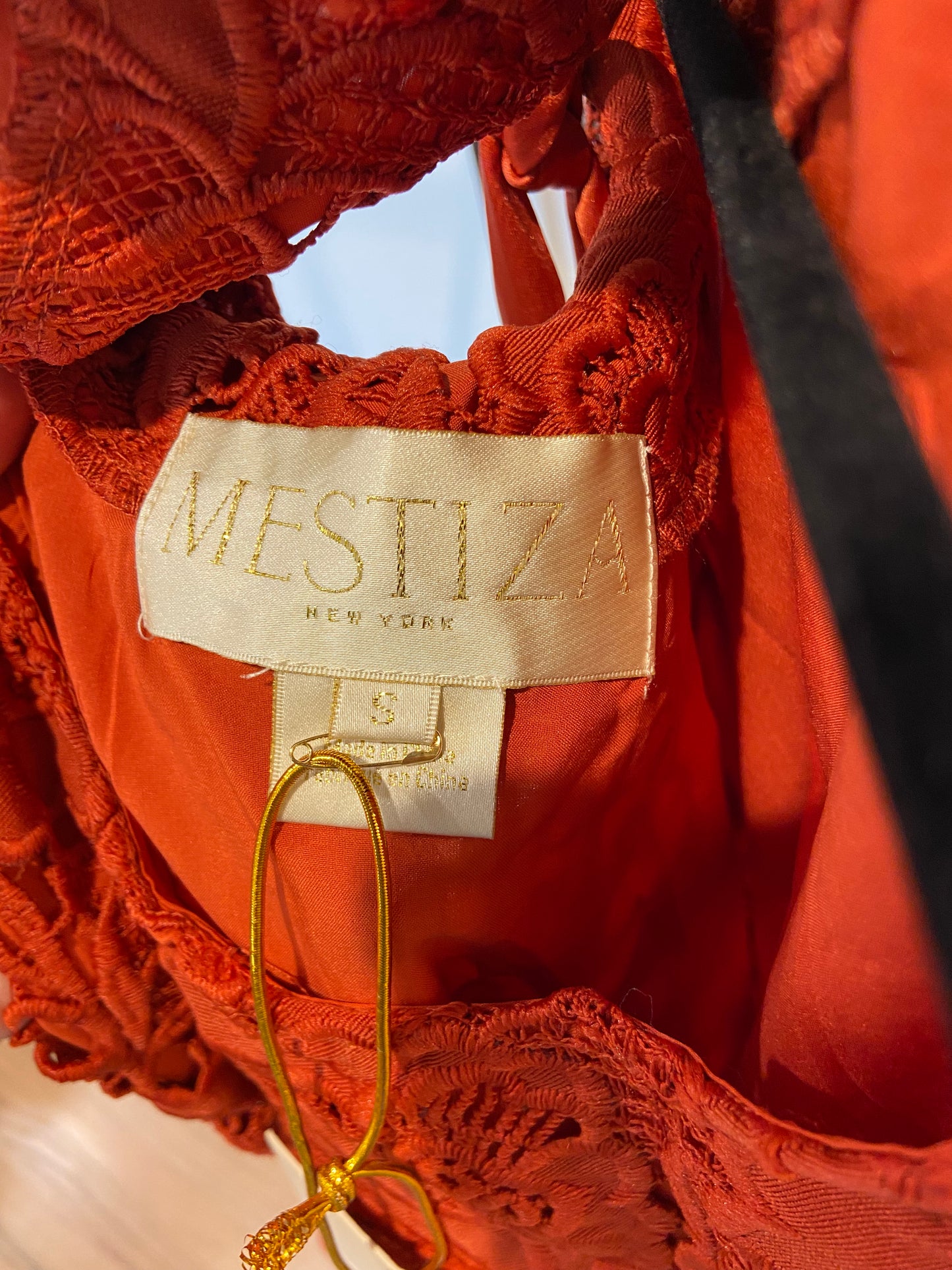 Mestiza  Luli Halter Lace Mini Dress size S