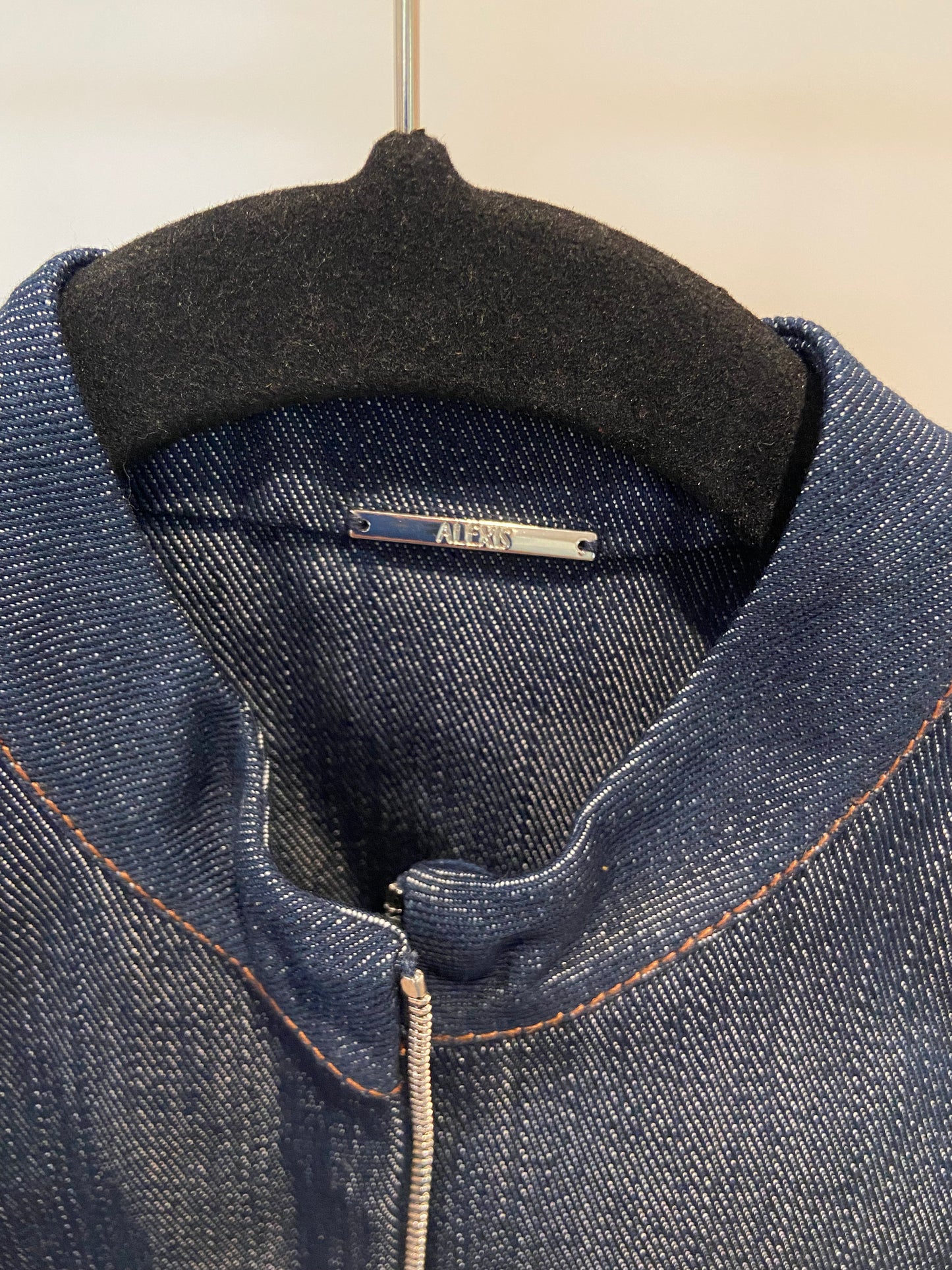 Alexis Taylin Front Zip Denim Dress size XS