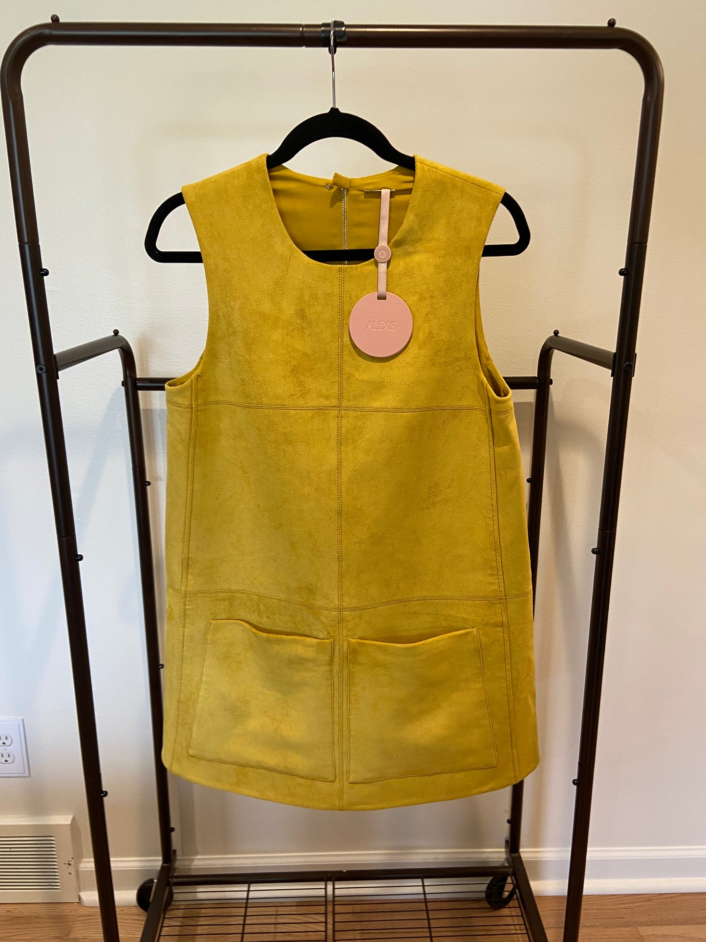 Alexis Dakota Dress Citrine Suede size M