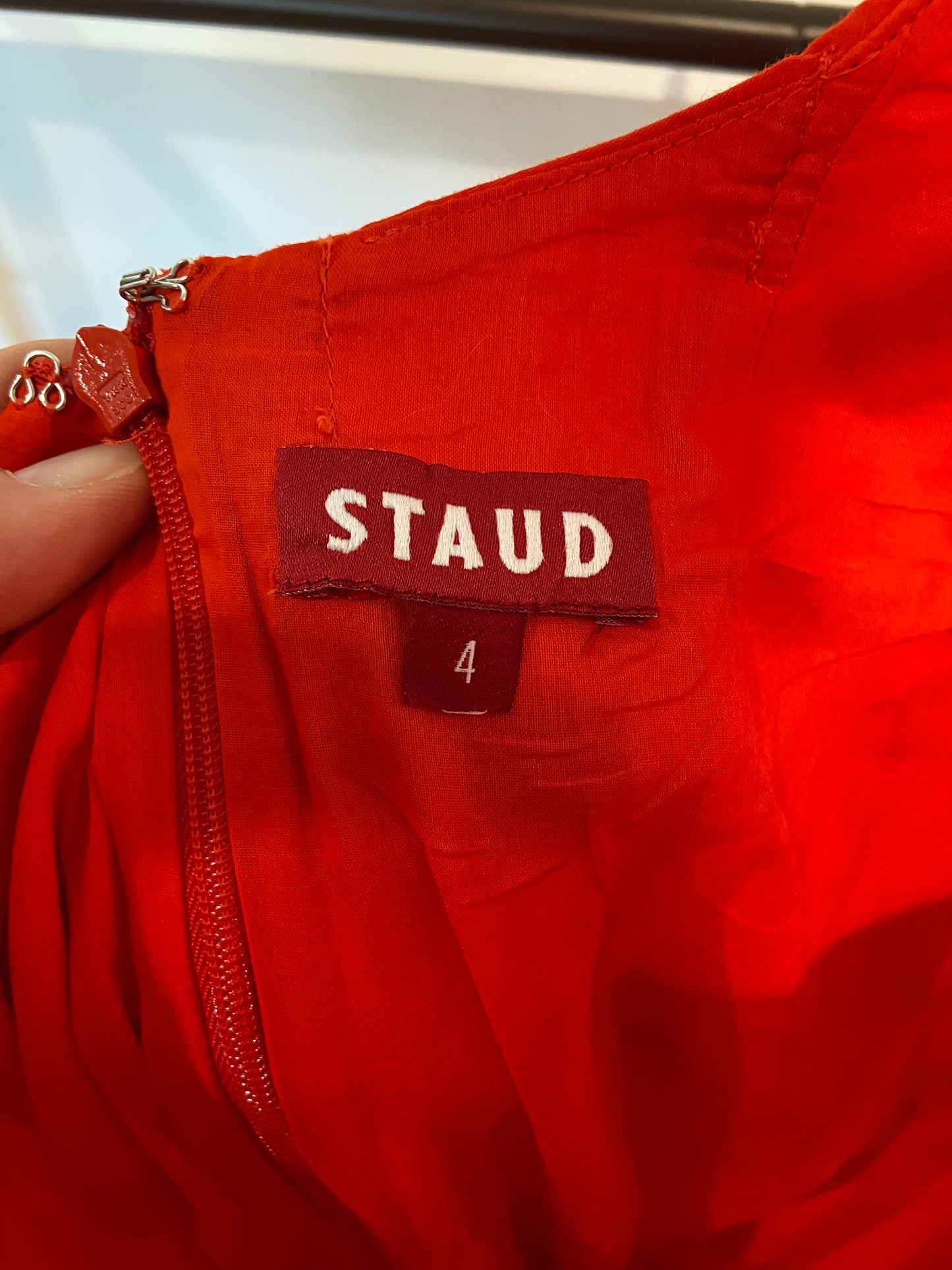 Staud Wells Dress in Red size 4