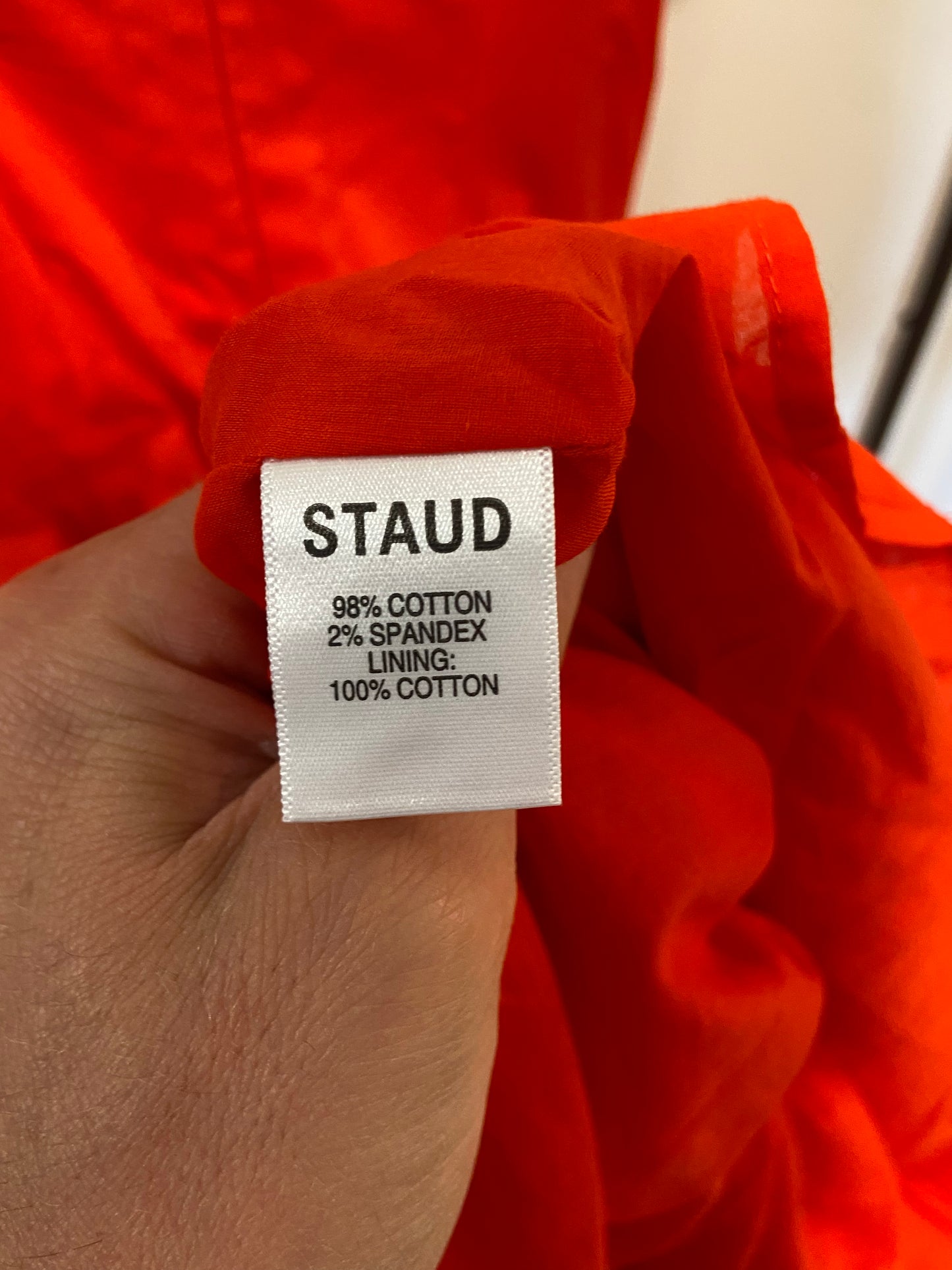 Staud Wells Dress in Red size 4