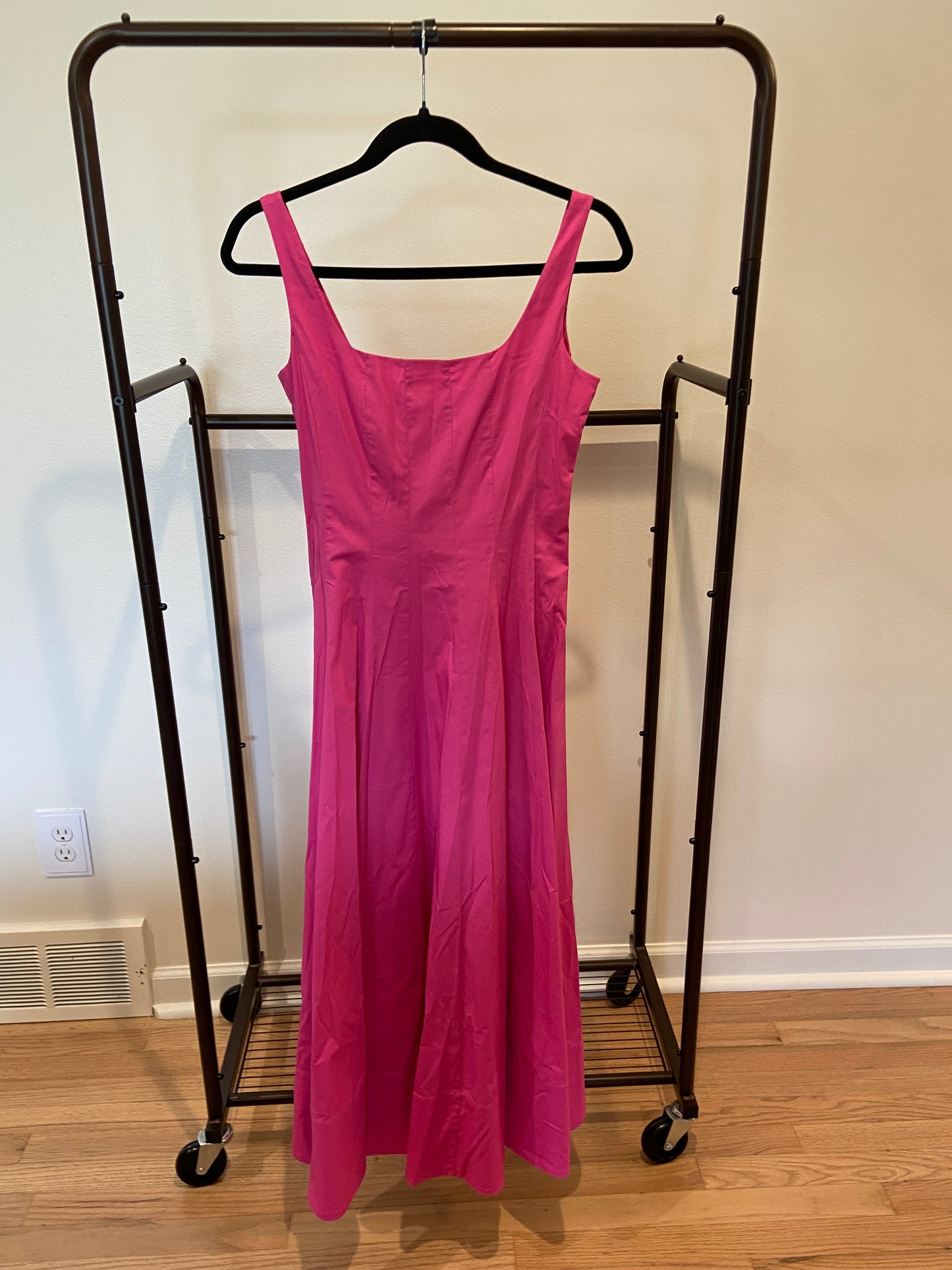 Staud Wells Dress in Pink Peony size 2