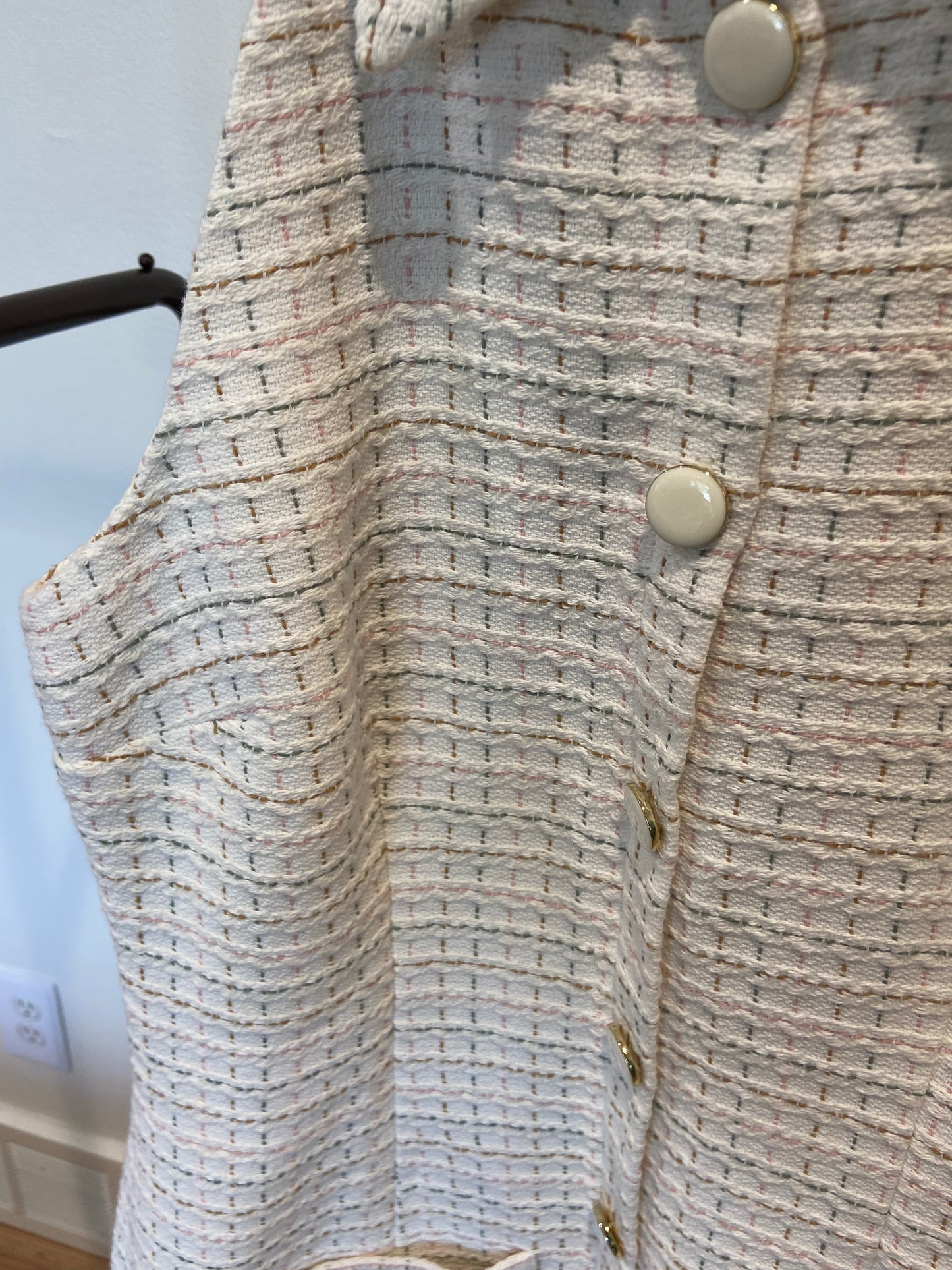 Veronica Beard Roxanna Tweed Button-Up Mini Dress size 4