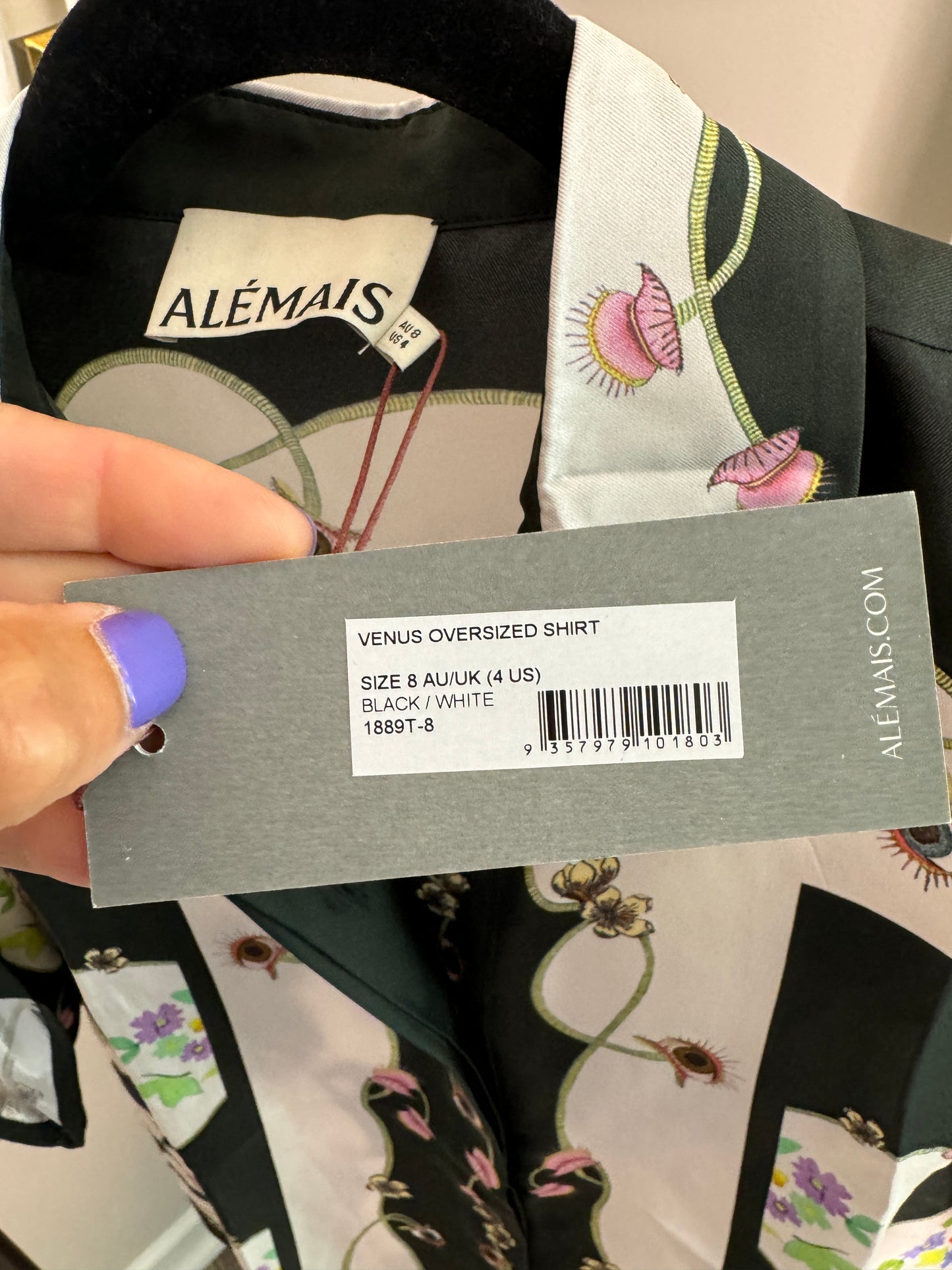 ALEMAIS Venus Oversized Shirt size US 4