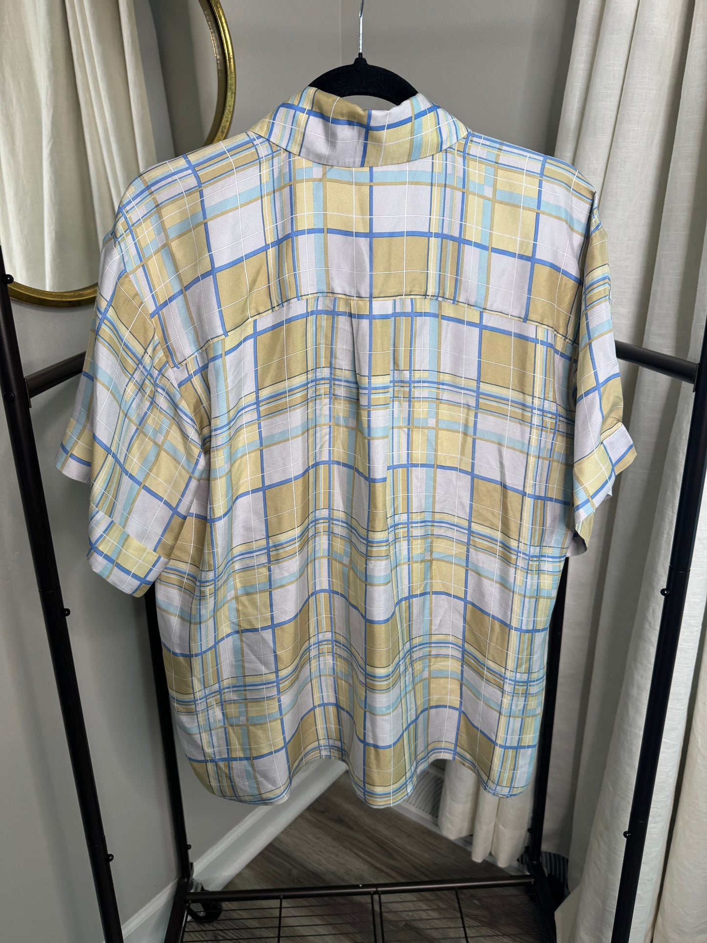 ZIMMERMANN Plaid Oversized Shirt size US 4