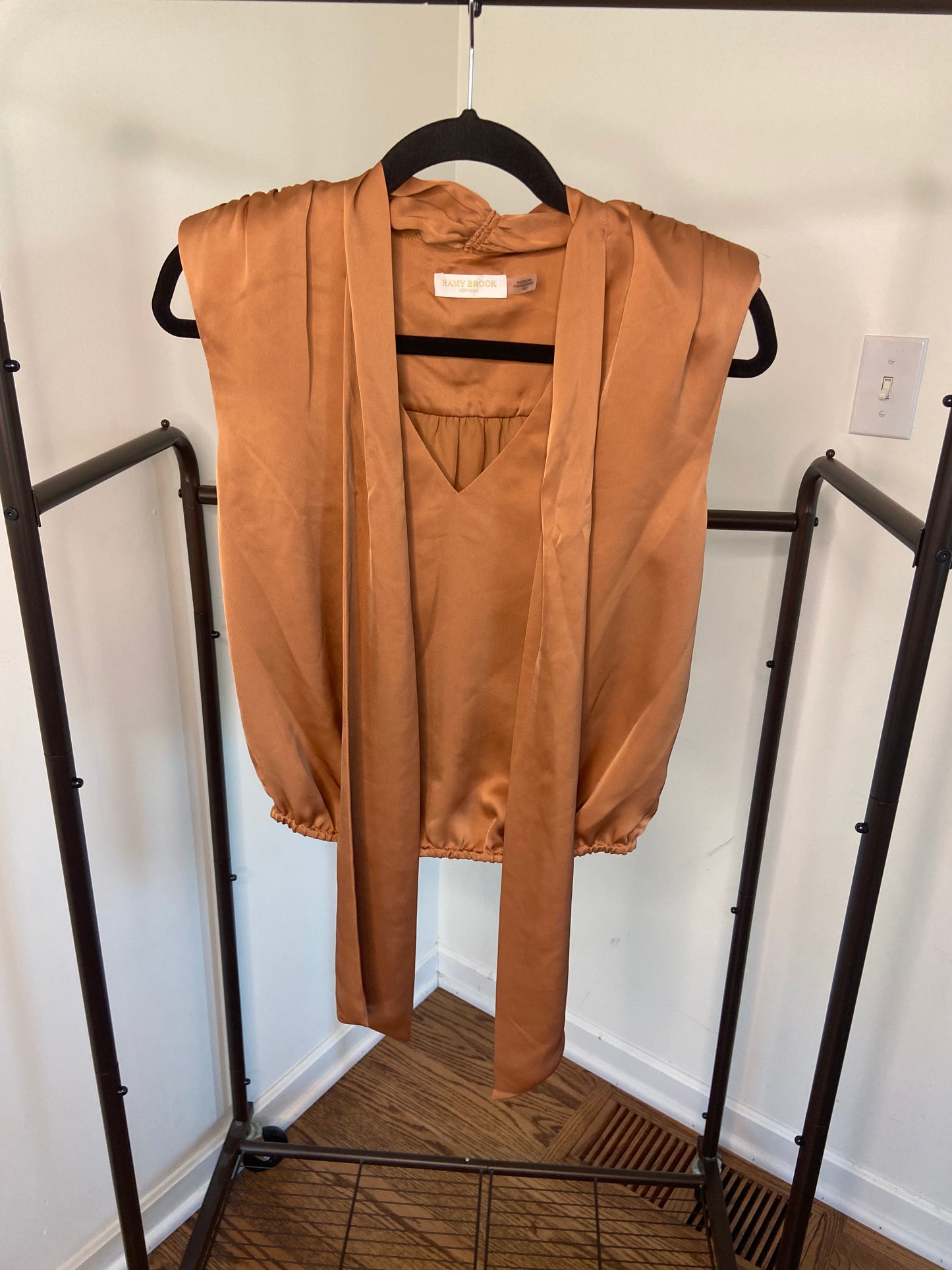 Ramy Brook Winnet Tie Neck Blouse size XS