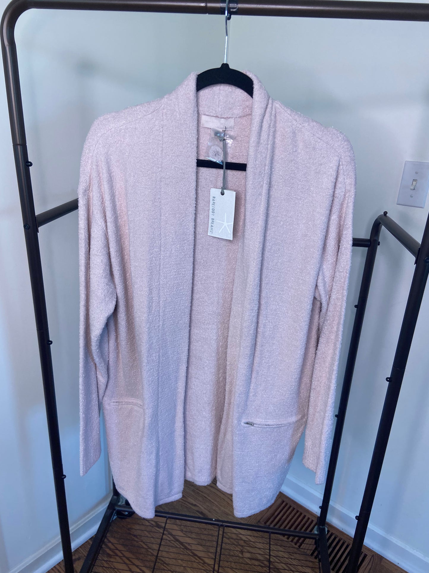 Barefoot Dreams Cozychic Lite Zip Pocket Jacket size L