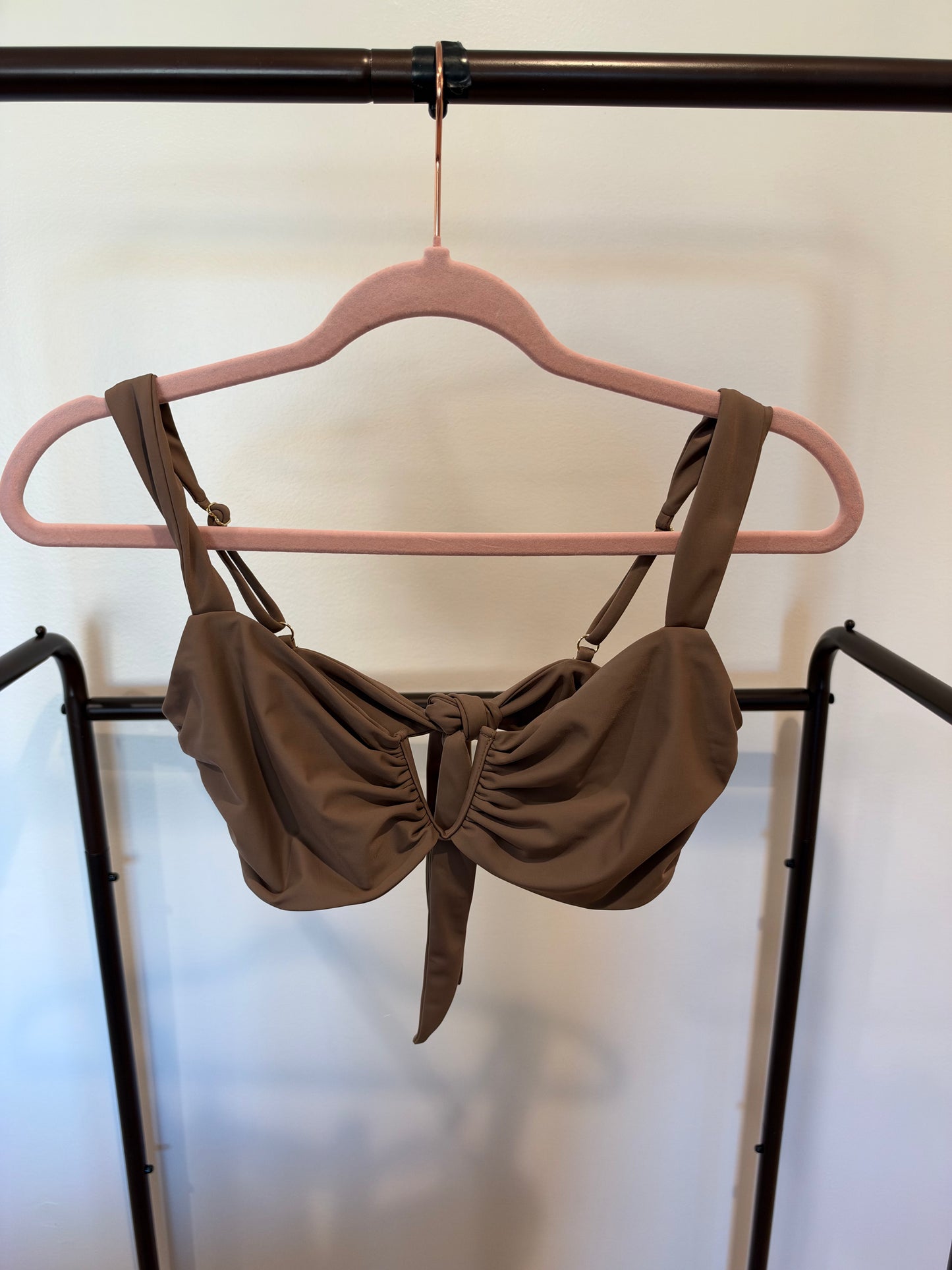 Nyud Bikini Set Blair Top size XL with Beau Bottom size L in Truffle