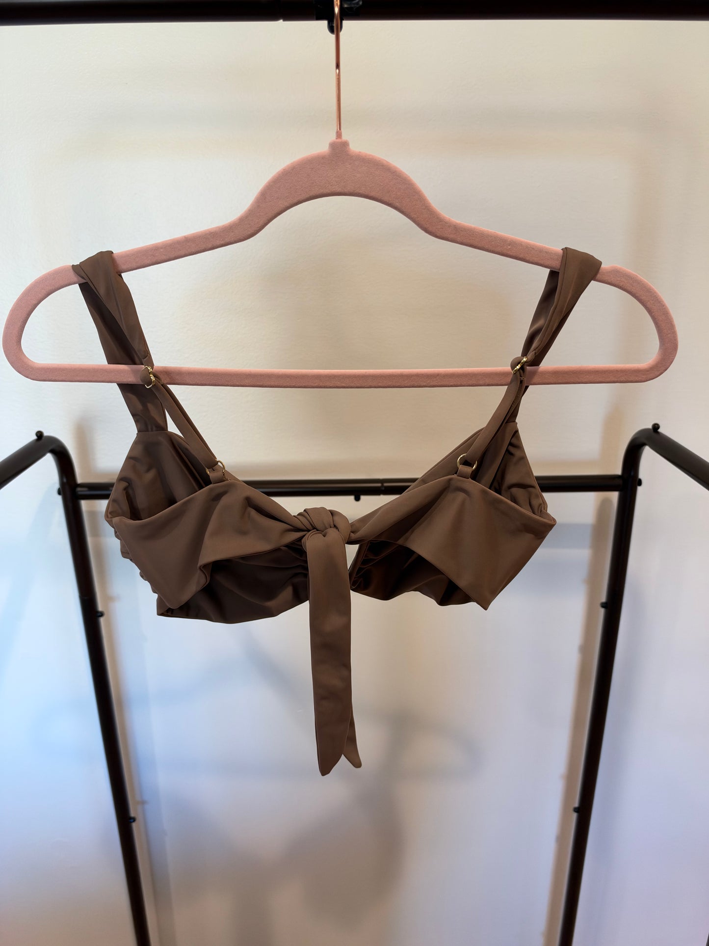 Nyud Bikini Set Blair Top size XL with Beau Bottom size L in Truffle