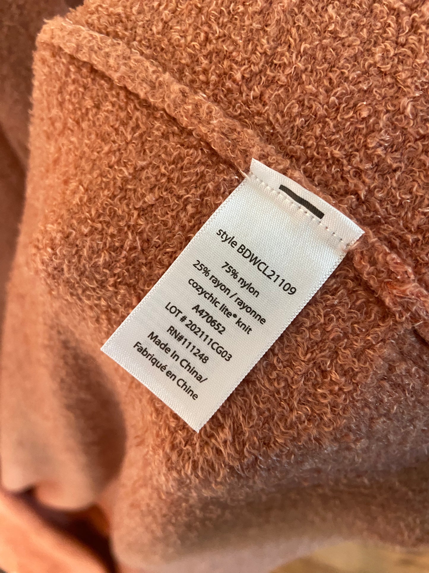 Barefoot Dreams Cozychic Lite Saddle Sleeve Cardigan size L