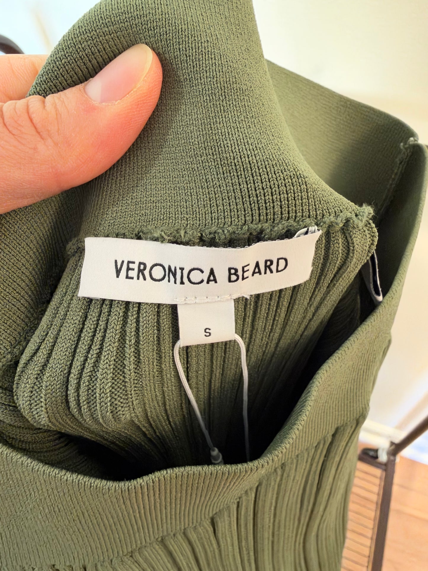 Veronica Beard Massaro Pants in Stone Army Green size S