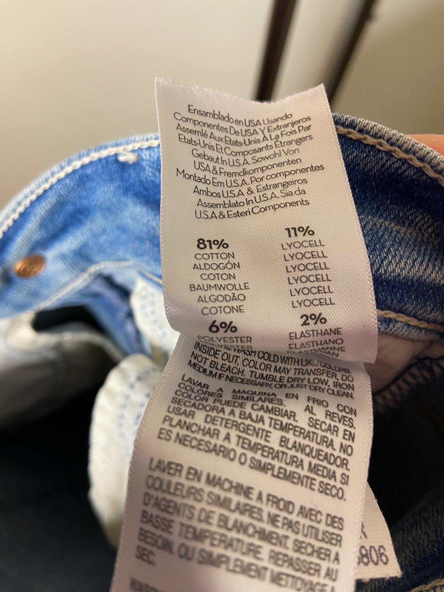Mother The Hustler Ankle Fray Jeans size 23
