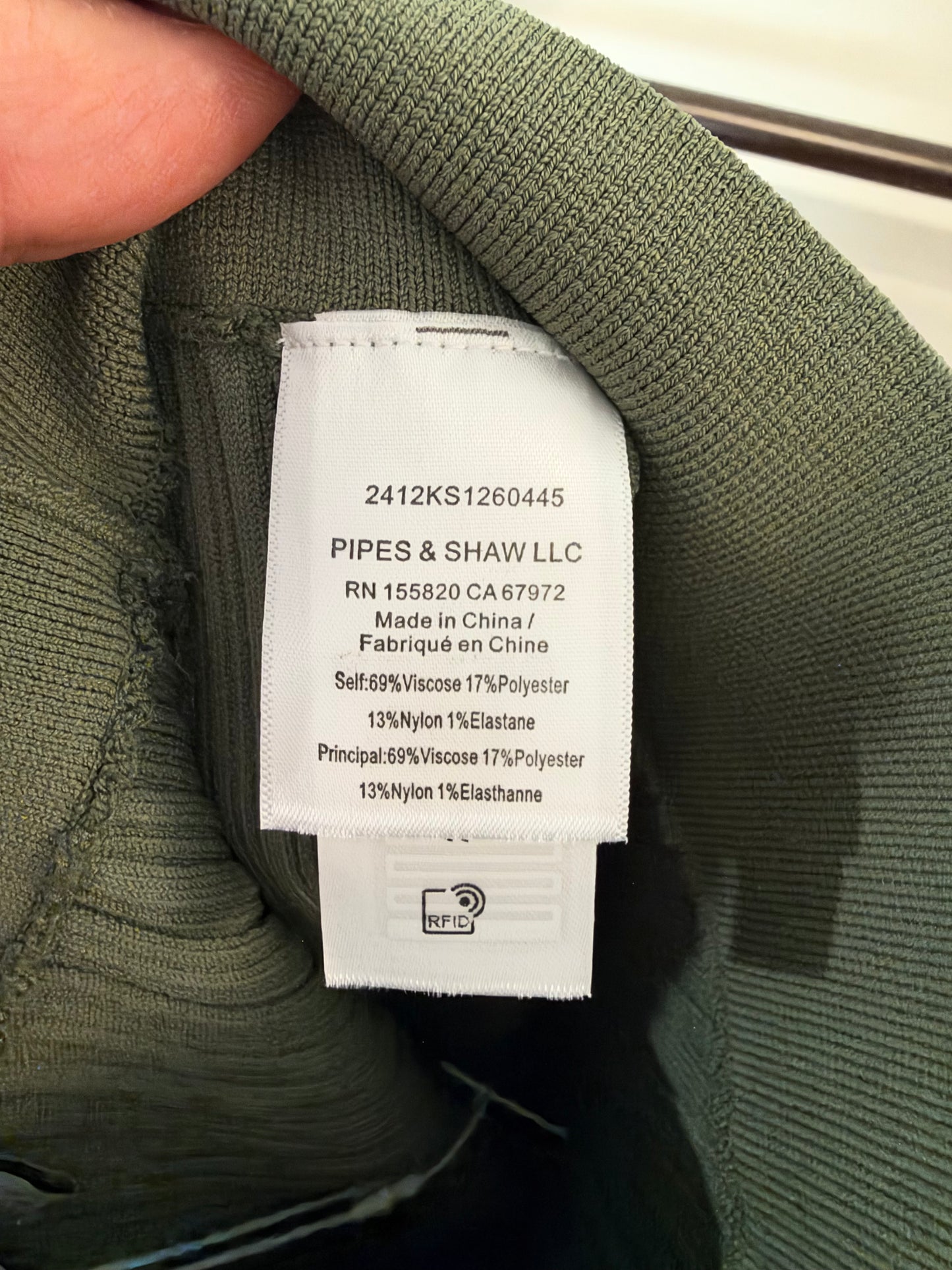 Veronica Beard Massaro Pants in Stone Army Green size S