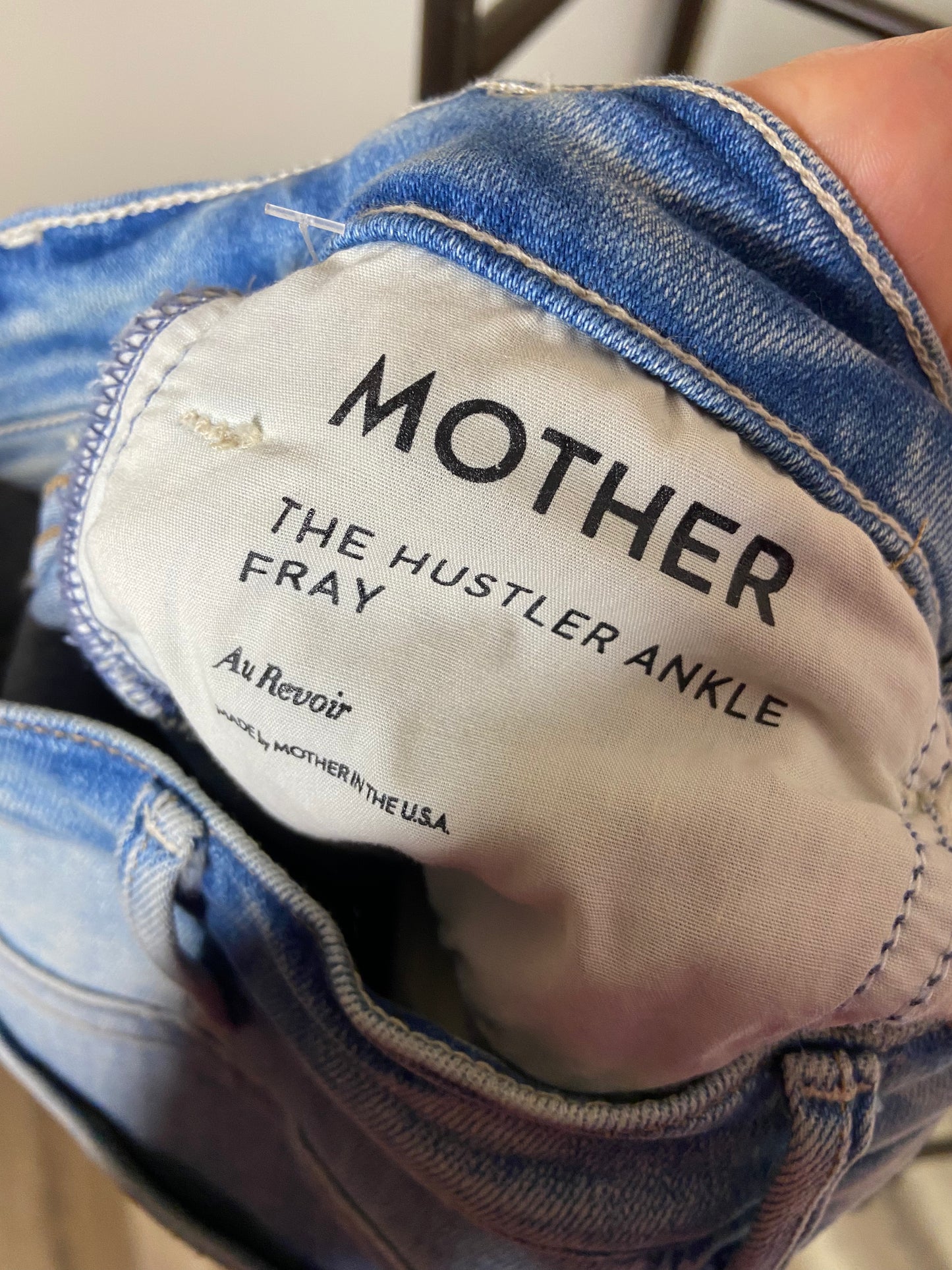Mother The Hustler Ankle Fray Jeans size 23