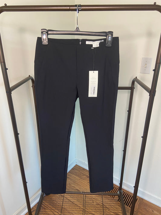 Veronica Beard Zip Back Scuba Pants Black size 4