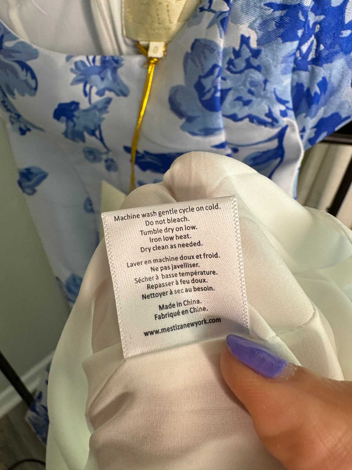 MESTIZA Clementine Mini Dress size 0