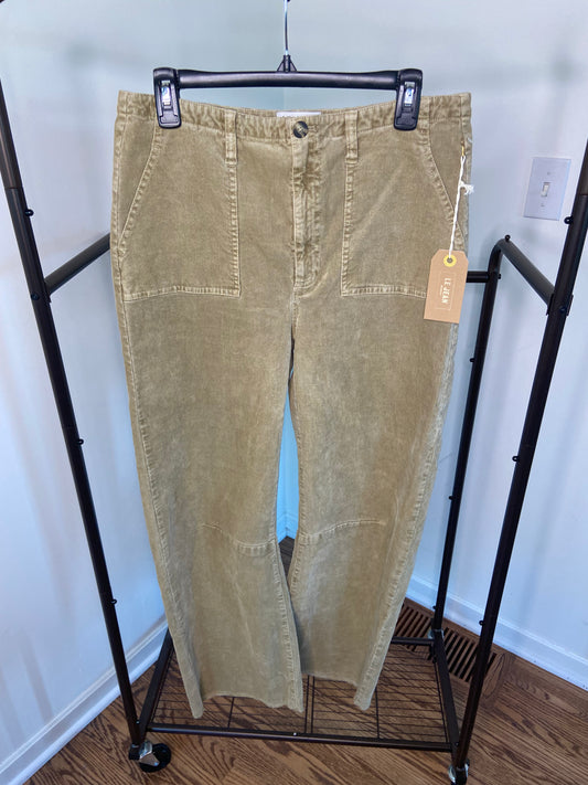 Le Jean Utility Soft Barrel Corduroy Pants size 30
