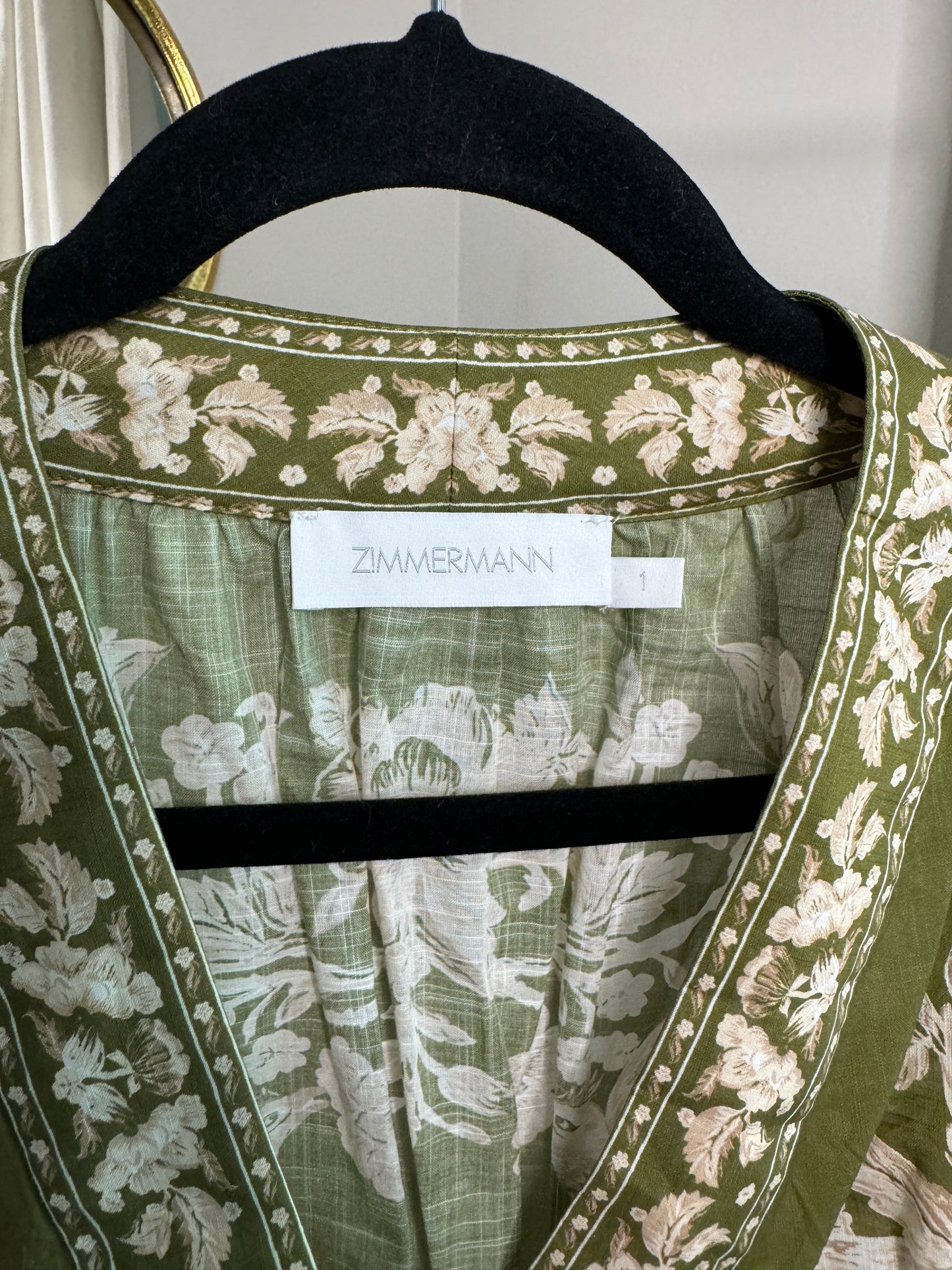 ZIMMERMANN Anneke Wrap Mini Dress size US 6
