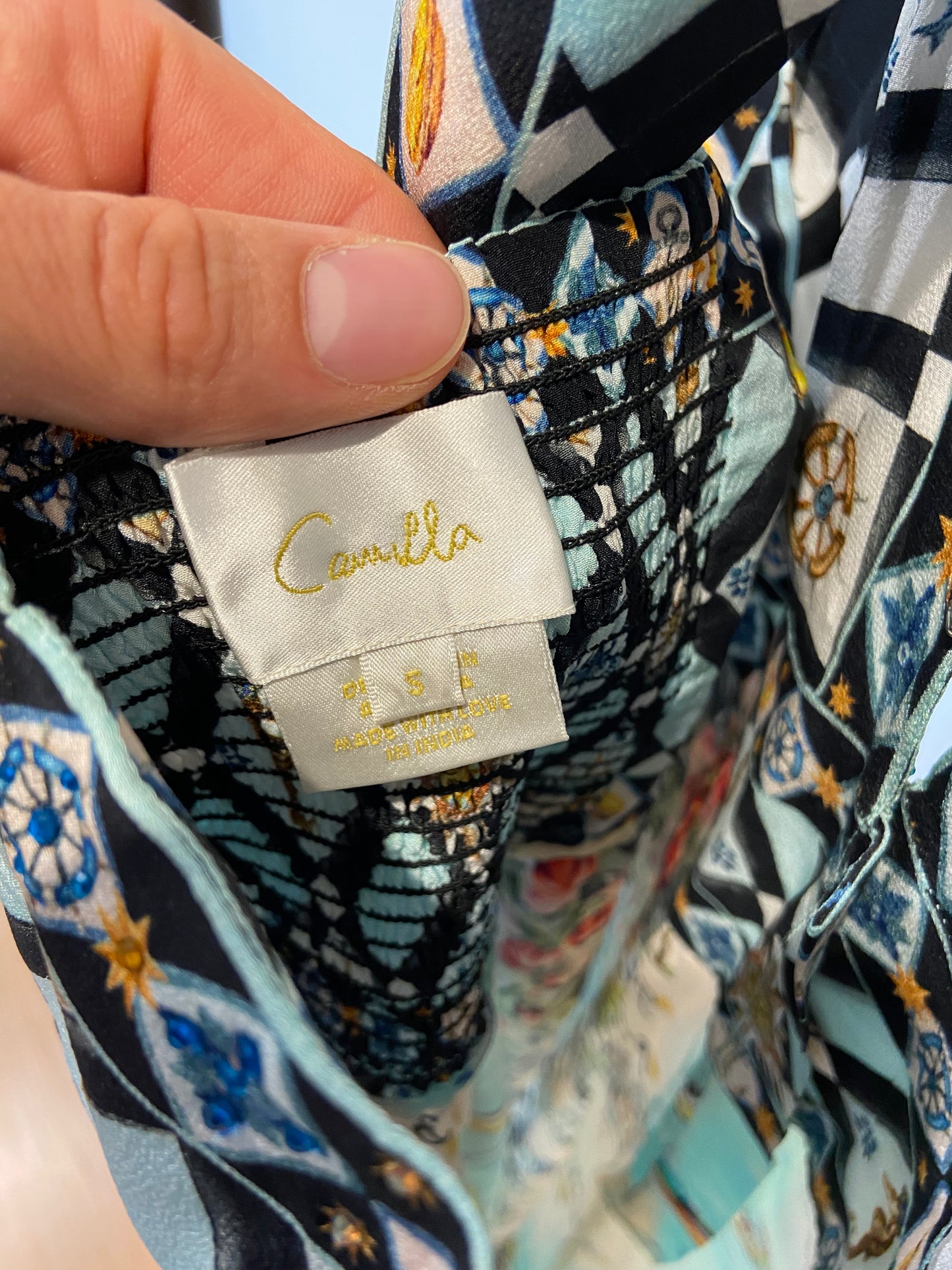 Camilla Halterneck Jumpsuit with Tie Neck size S