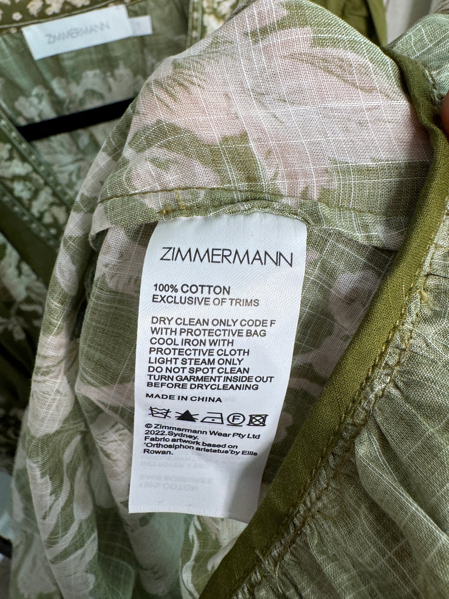 ZIMMERMANN Anneke Wrap Mini Dress size US 6