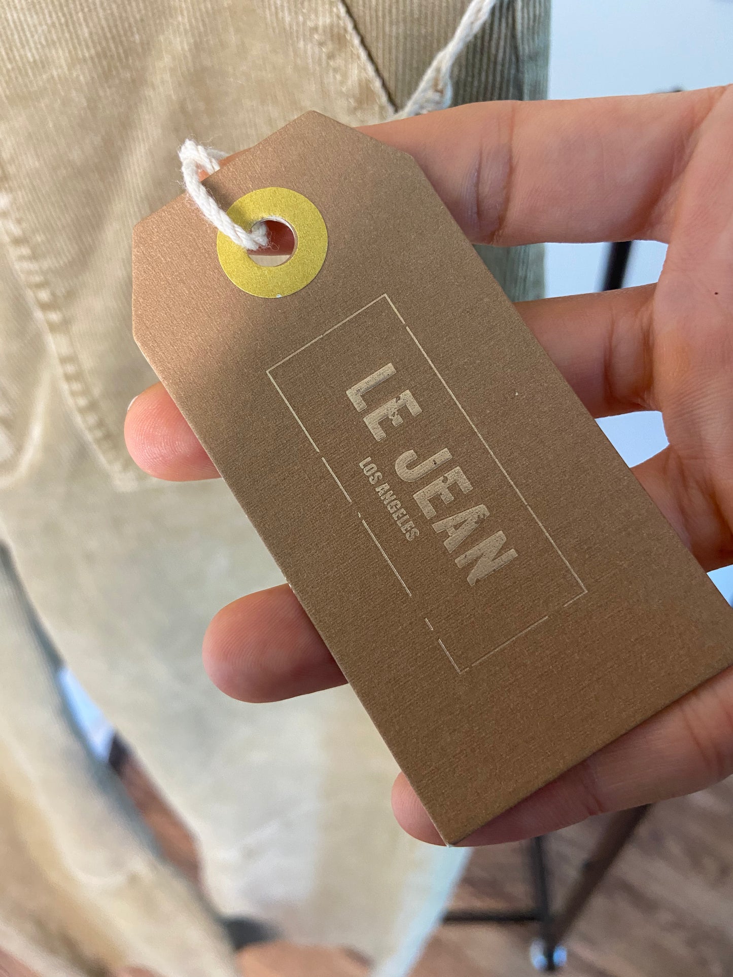 Le Jean Utility Soft Barrel Corduroy Pants size 30