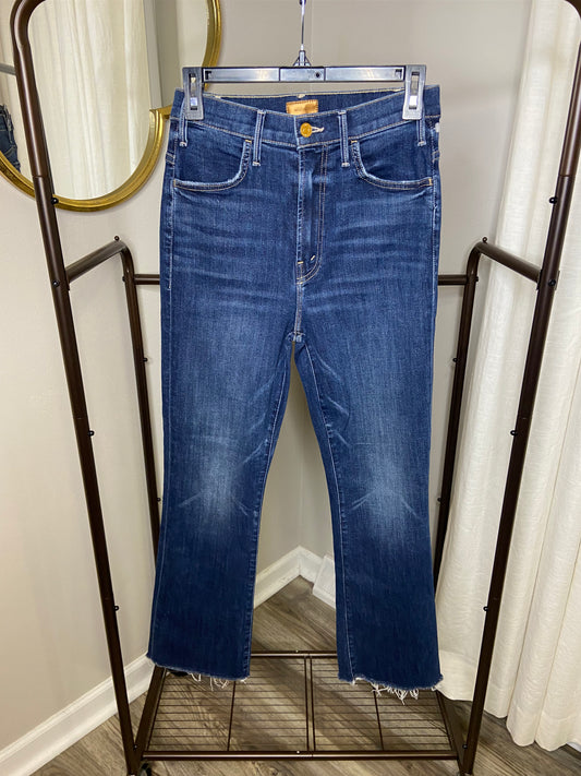 Mother The Hustler Ankle Fray Jeans size 27