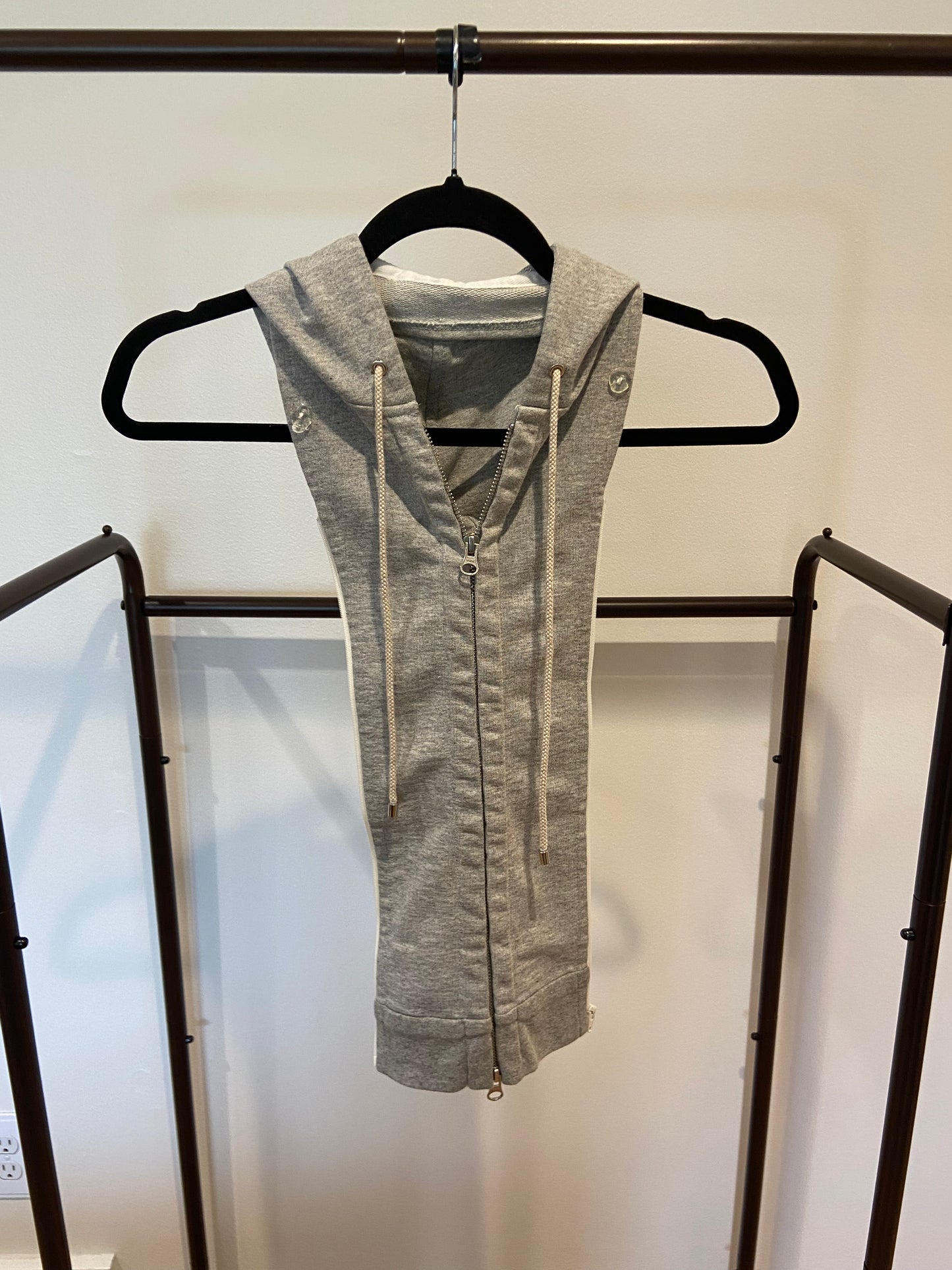 Veronica Beard Heather Grey Drawstring Dickey size OS