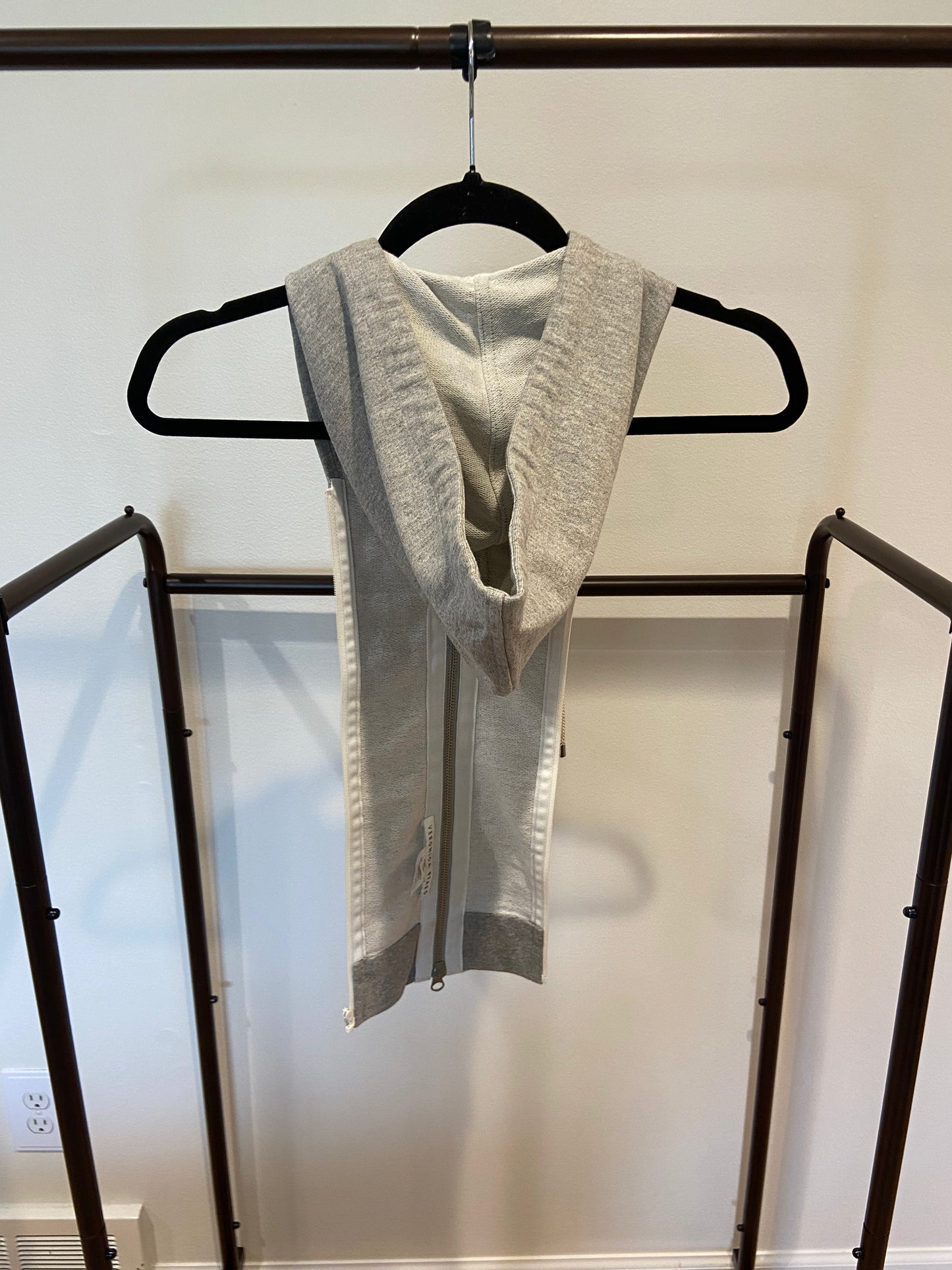 Veronica Beard Heather Grey Drawstring Dickey size OS