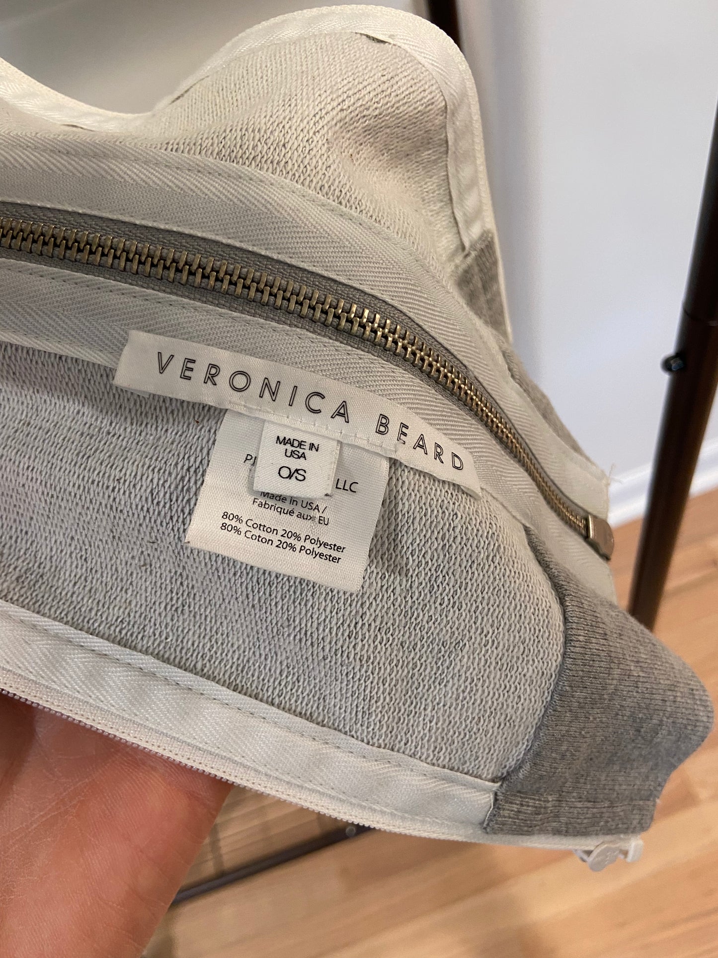 Veronica Beard Heather Grey Drawstring Dickey size OS