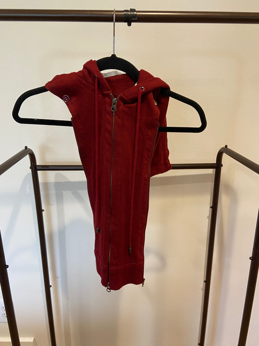 Veronica Beard Santos Cotton Dickey in Dark Red size OS