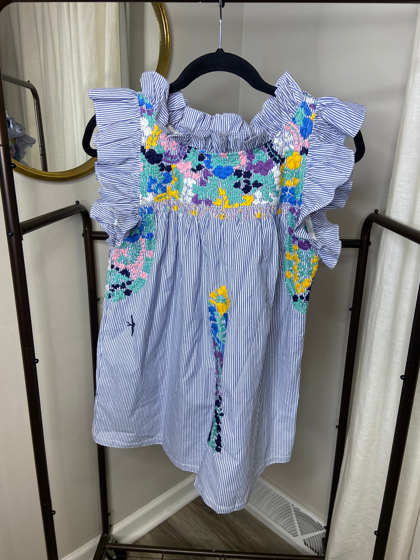 Mi Golondrina Olivia Arroyo de Flores Oscuras Top size XS