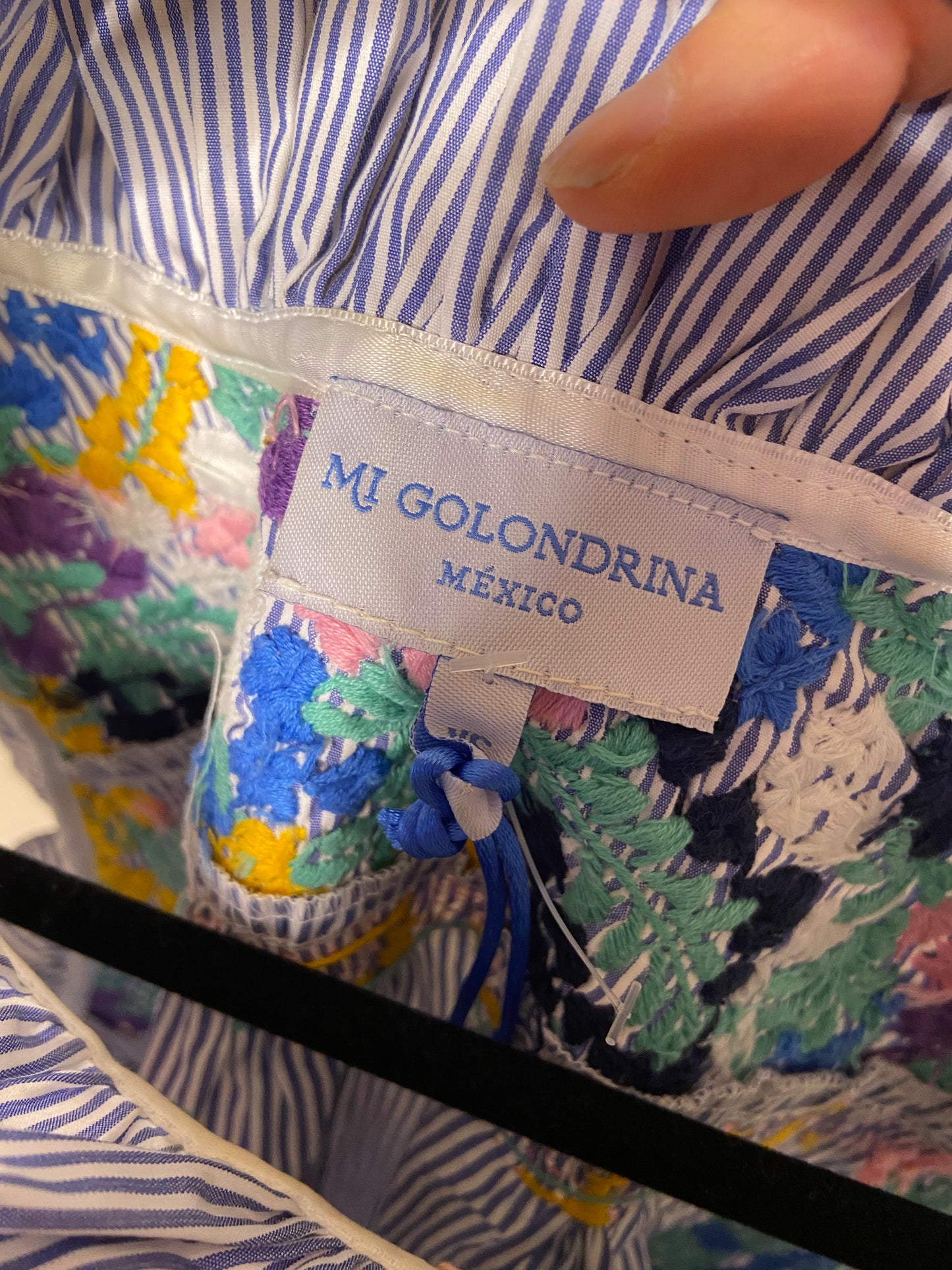 Mi Golondrina Olivia Arroyo de Flores Oscuras Top size XS