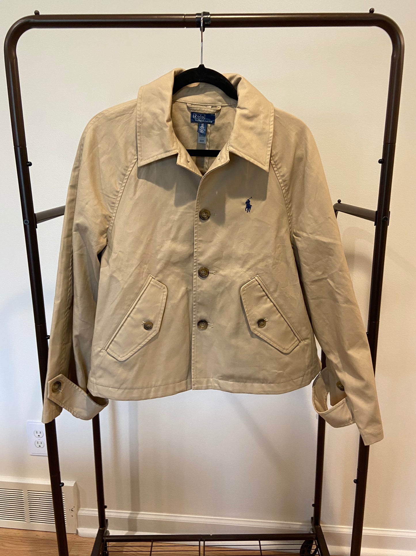 Polo Ralph Lauren Cotton Twill Jacket in Beige size XS