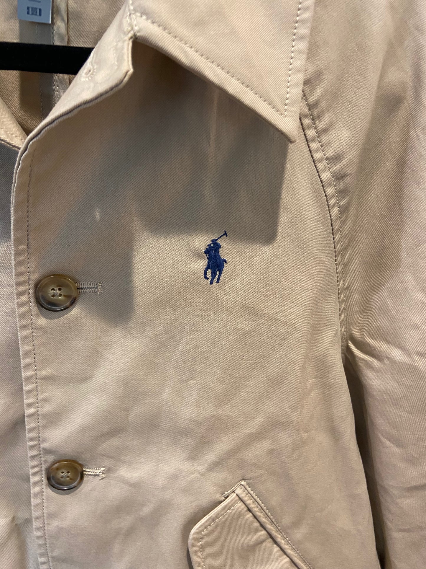 Polo Ralph Lauren Cotton Twill Jacket in Beige size XS