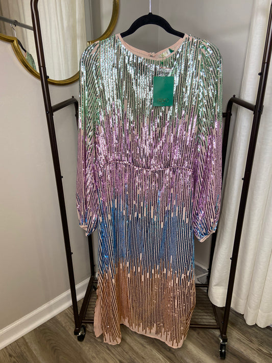 Rixo Coco Sequin Midi Dress size XL
