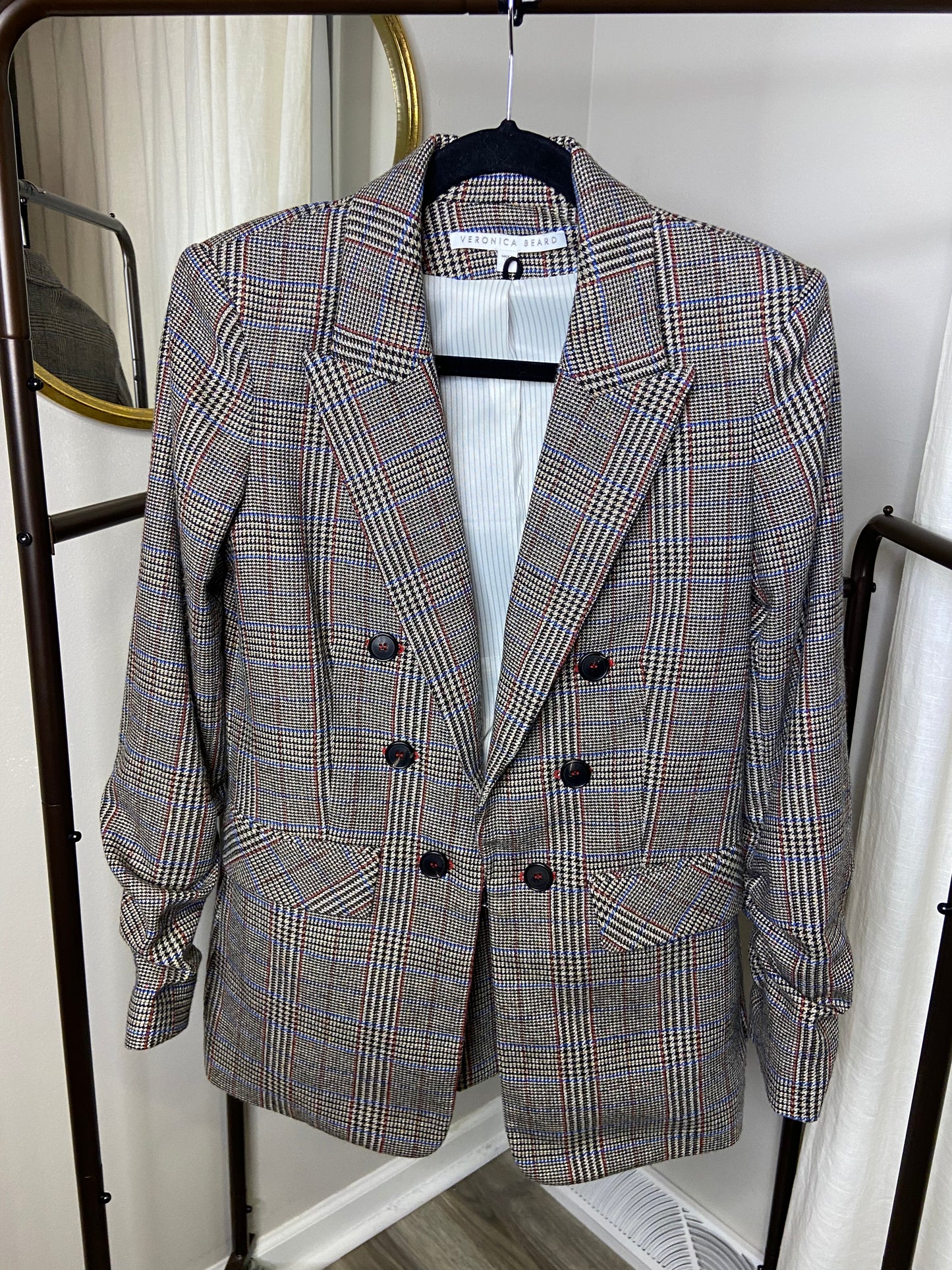 Veronica Beard Beacon Check Dickey Jacket size 4