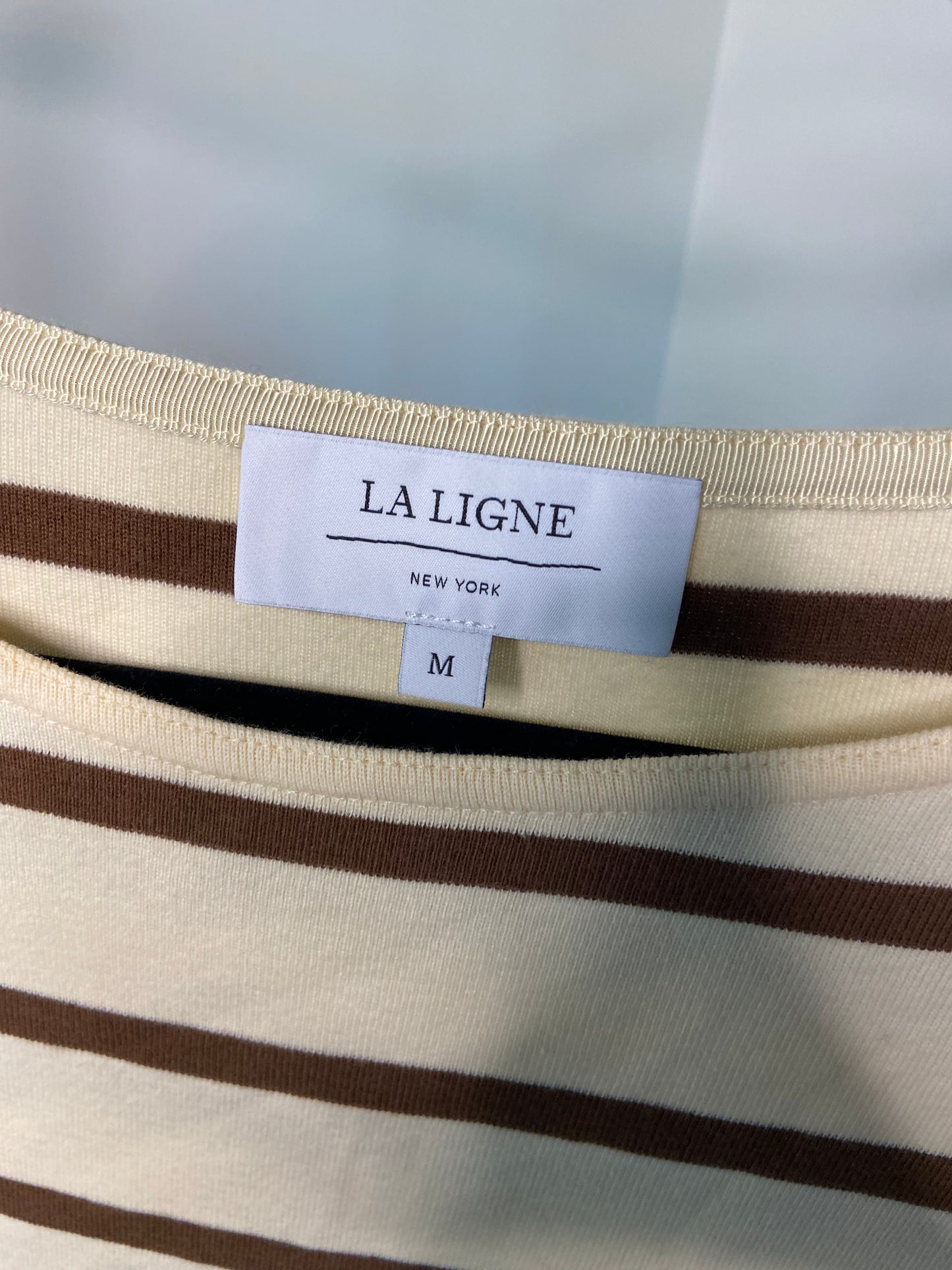 La Ligne Short Sleeve Breton Top size M