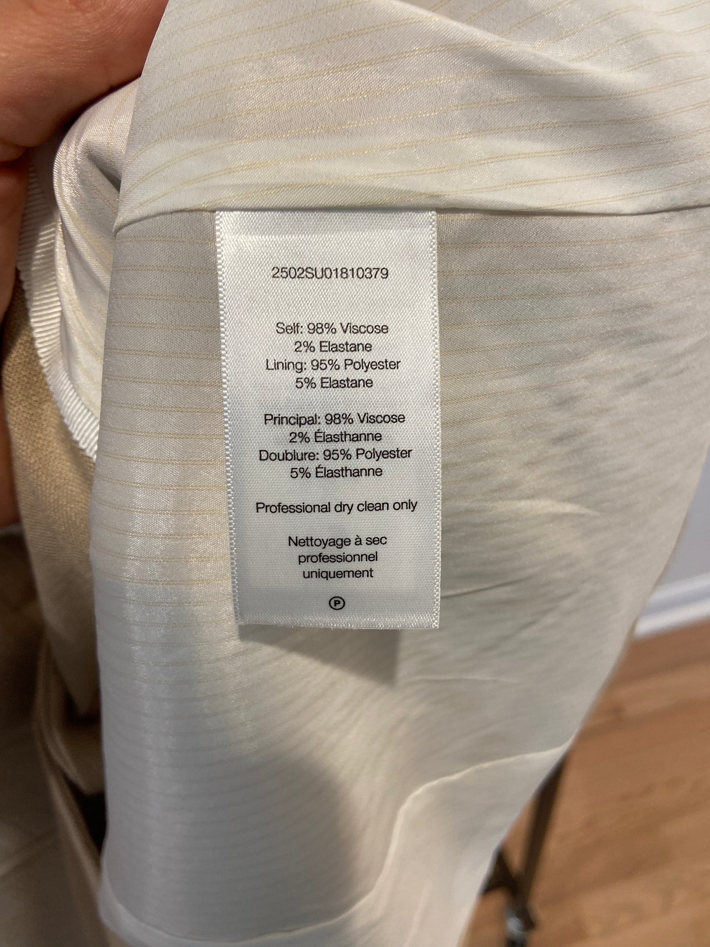Veronica Beard Battista Dickey Jacket Blazer in Stone Khaki size 8