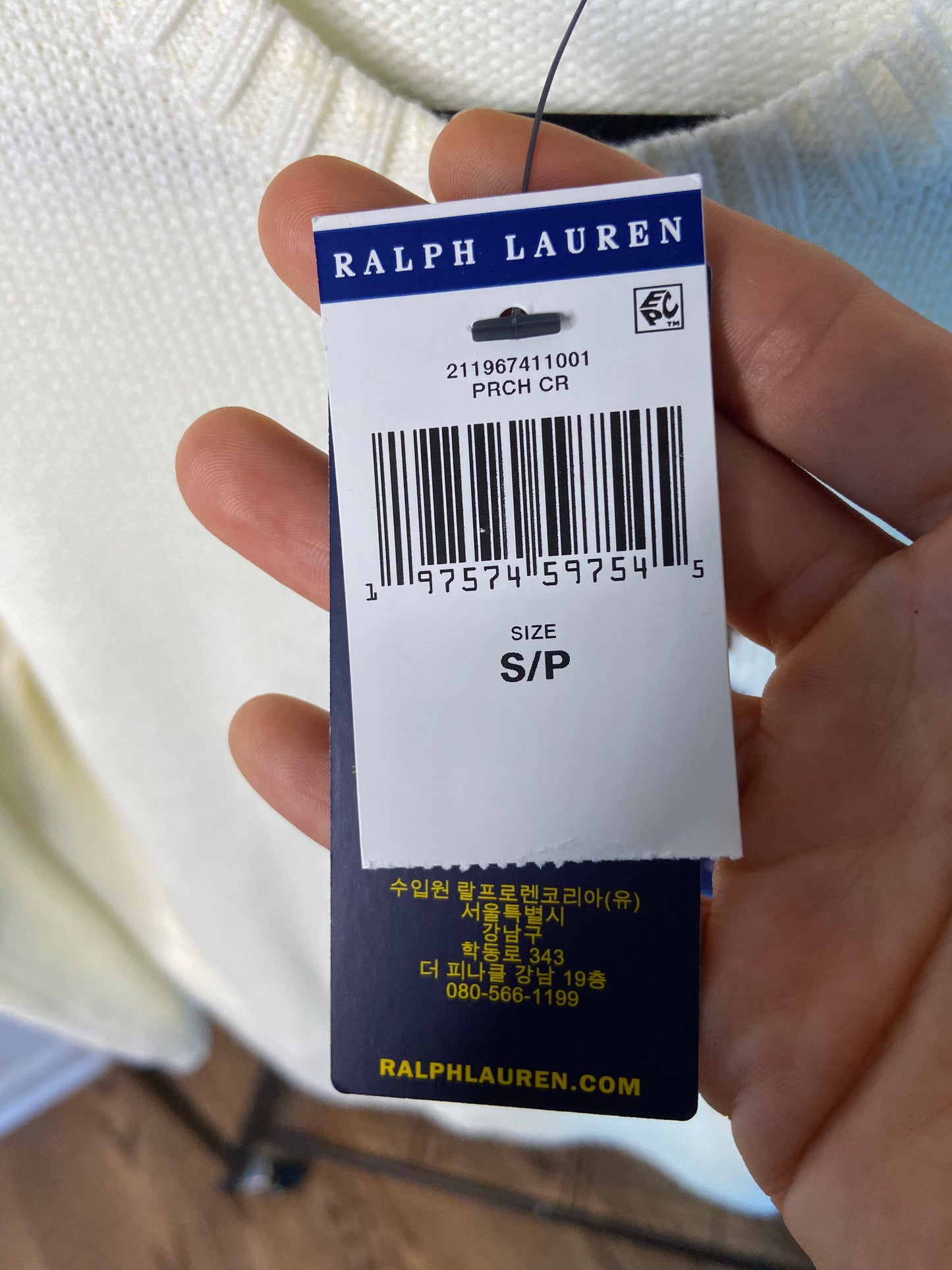 Polo Ralph Lauren Bear Sweater size S