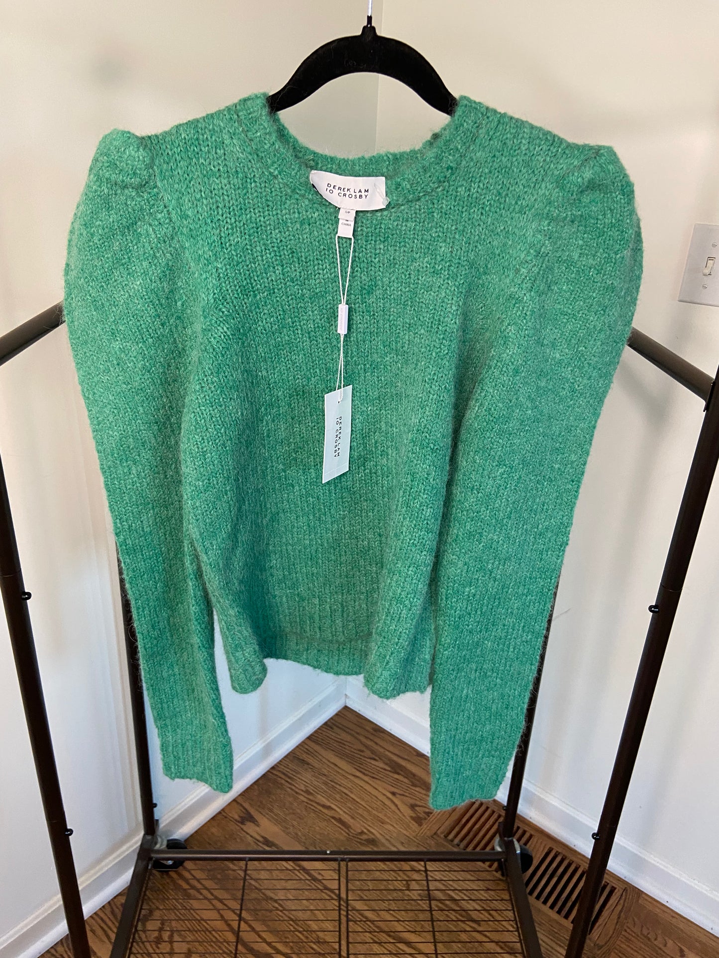 Derek Lam 10 Crosby Locken Puff Sleeve Sweater size S