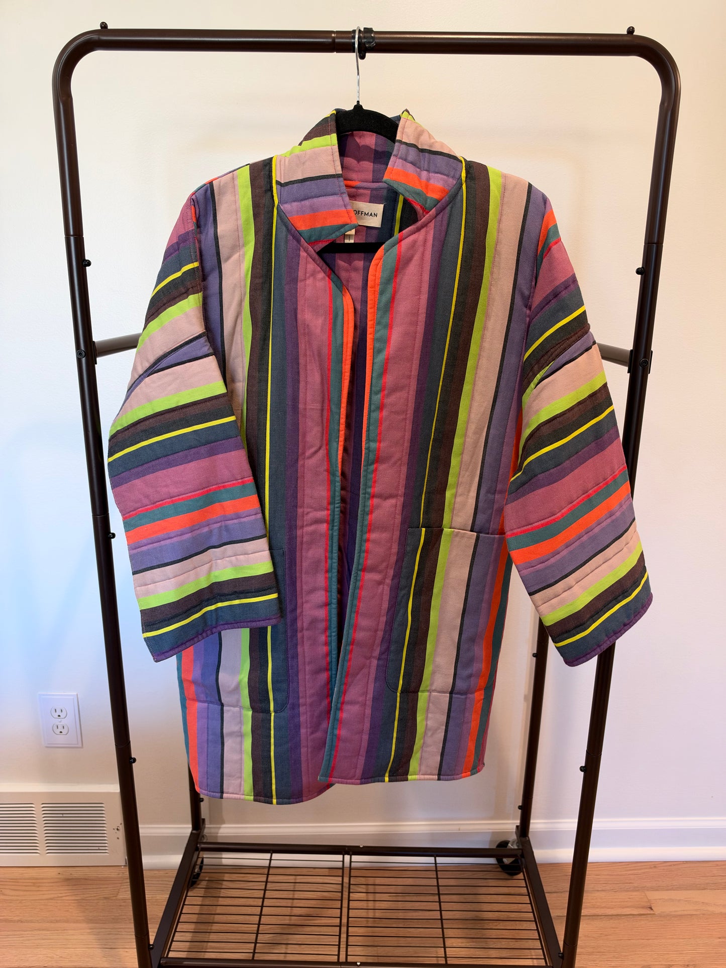 Mara Hoffman Multicolor Striped Chore Coat size XS