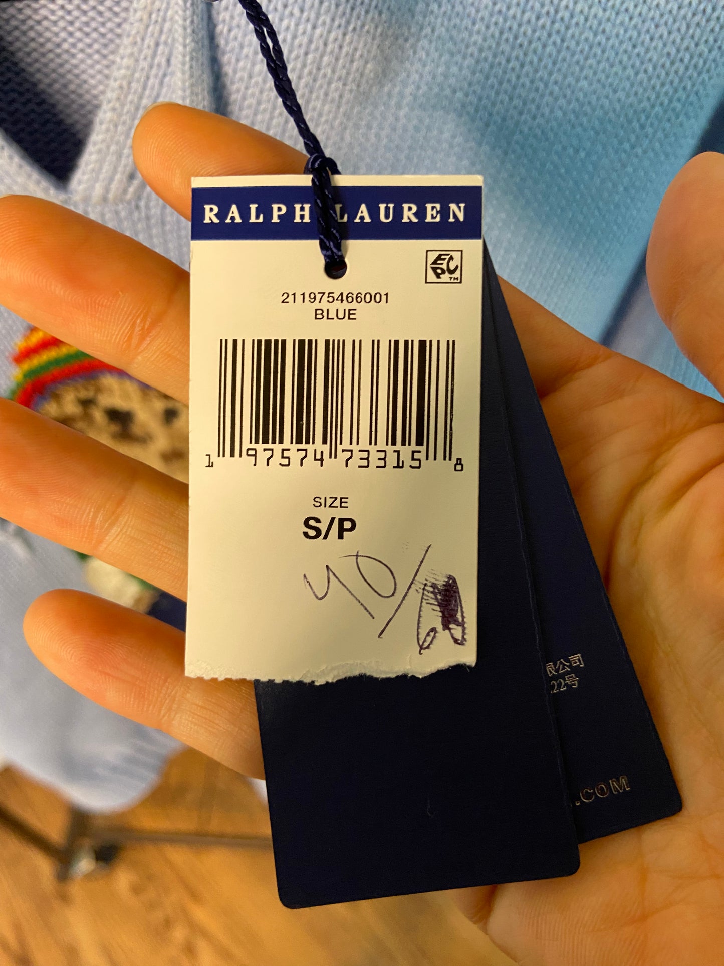 Polo Ralph Lauren Bear Hooded Sweater size S