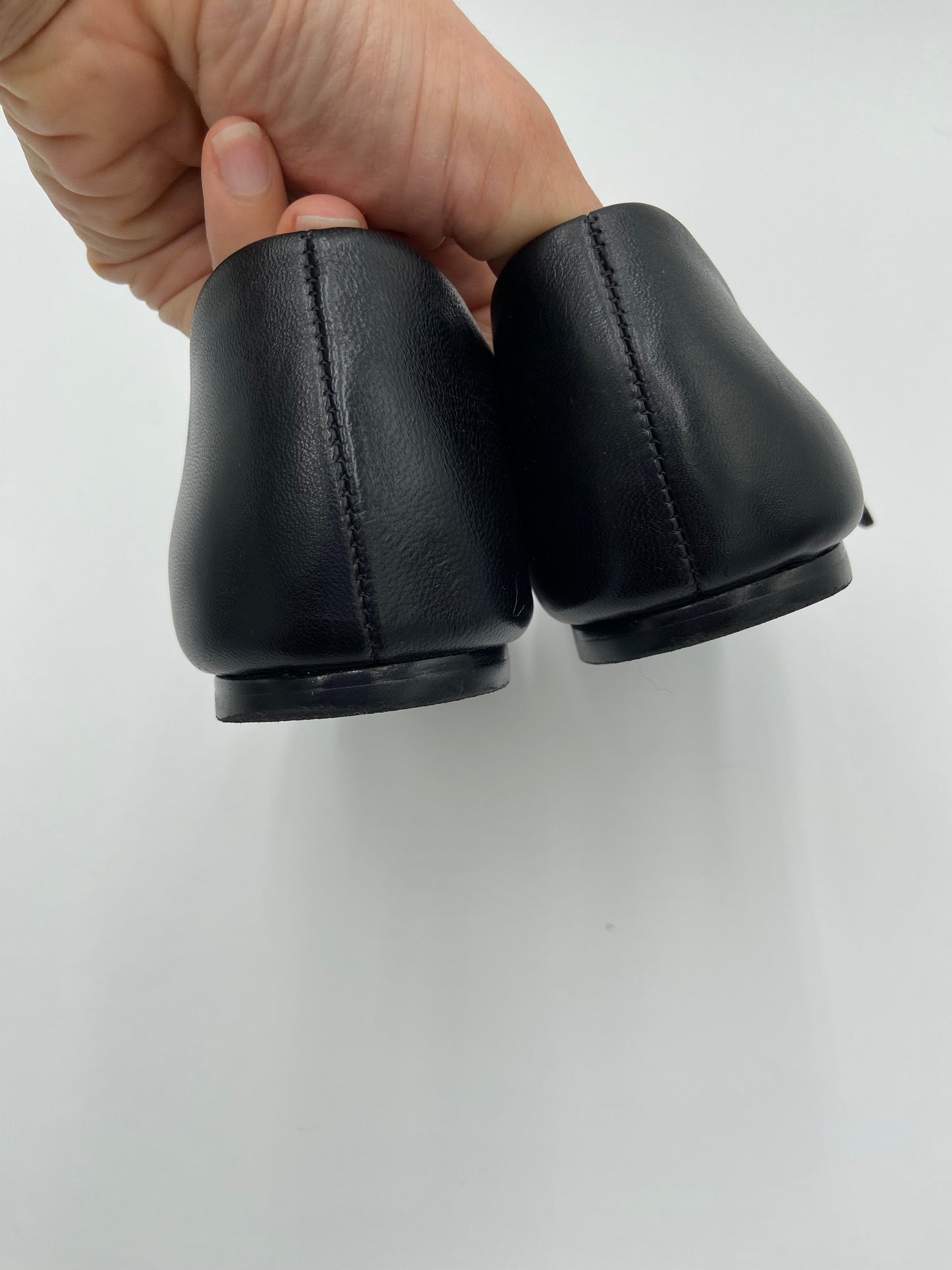 Reformation Bethany Mary Jane Flat in Black size 9.5