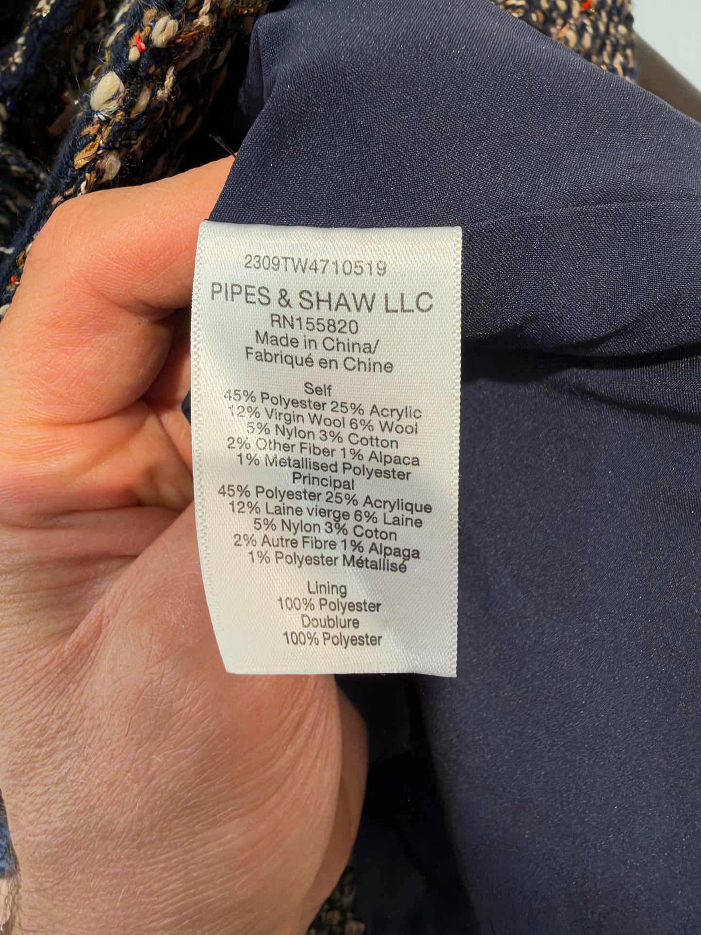 Veronica Beard Alessia Tweed Jacket size 4