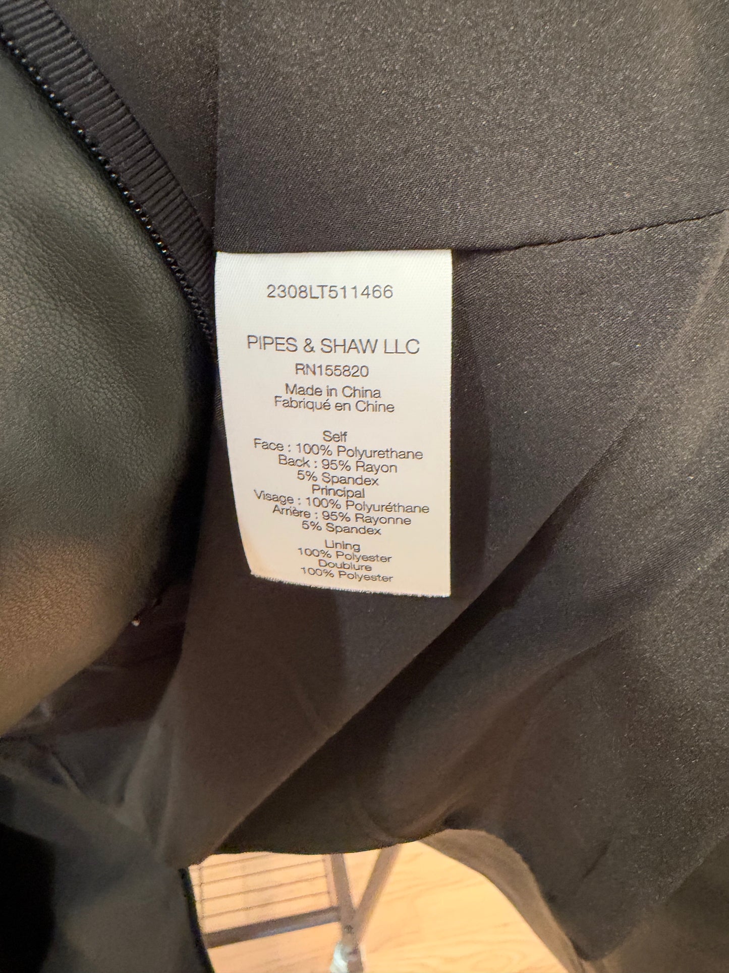 Veronica Beard Beacon Dickey Jacket in Faux Leather size 10