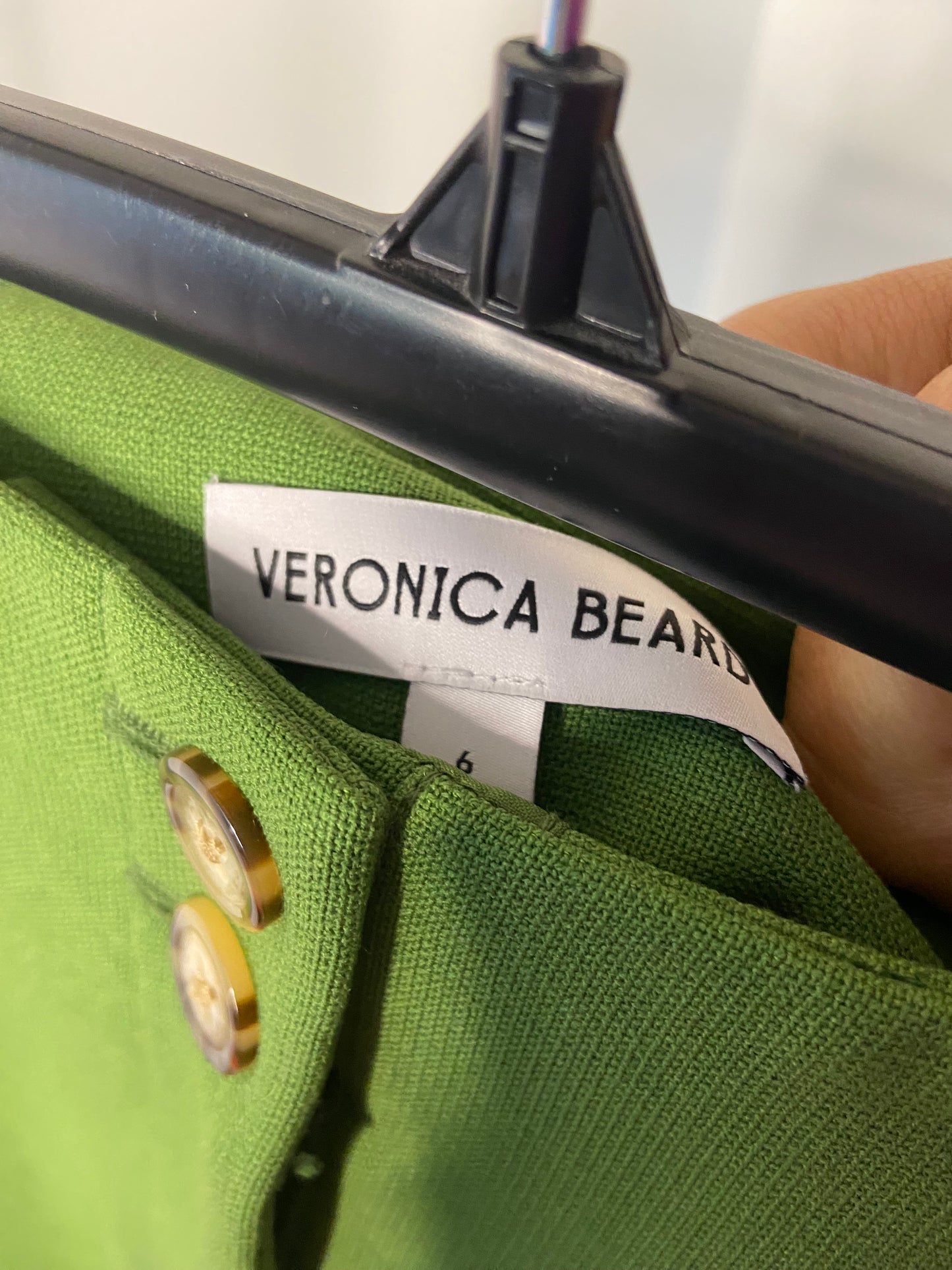 Veronica Beard Kean Cropped High-Rise Pintuck Pants size 6